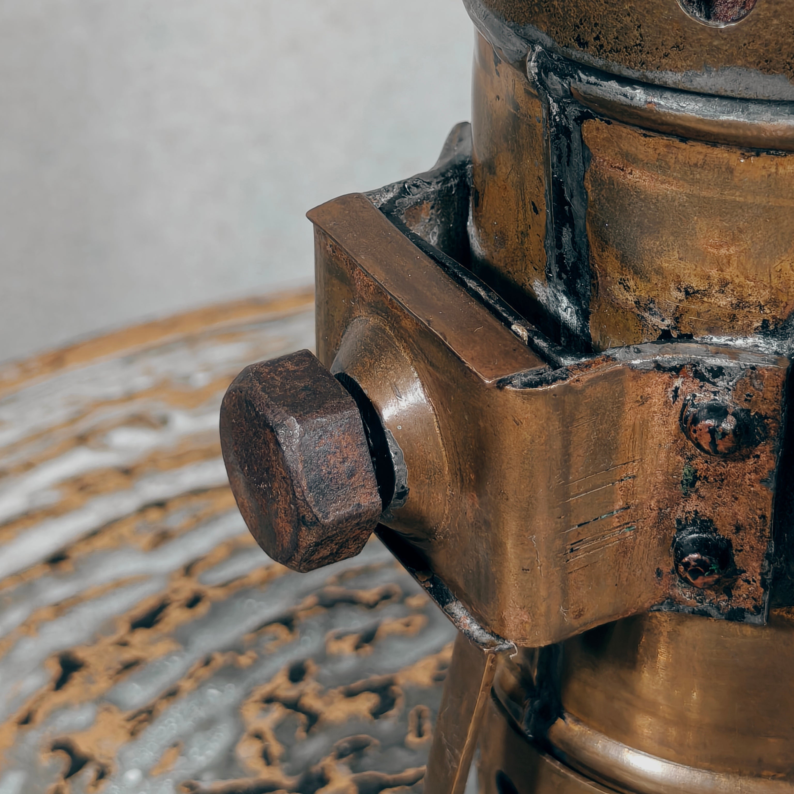 Rare French Summa Oil Bicycle / Vehicle Lamp – Working Kerosene Lamp, c. 1920–1940