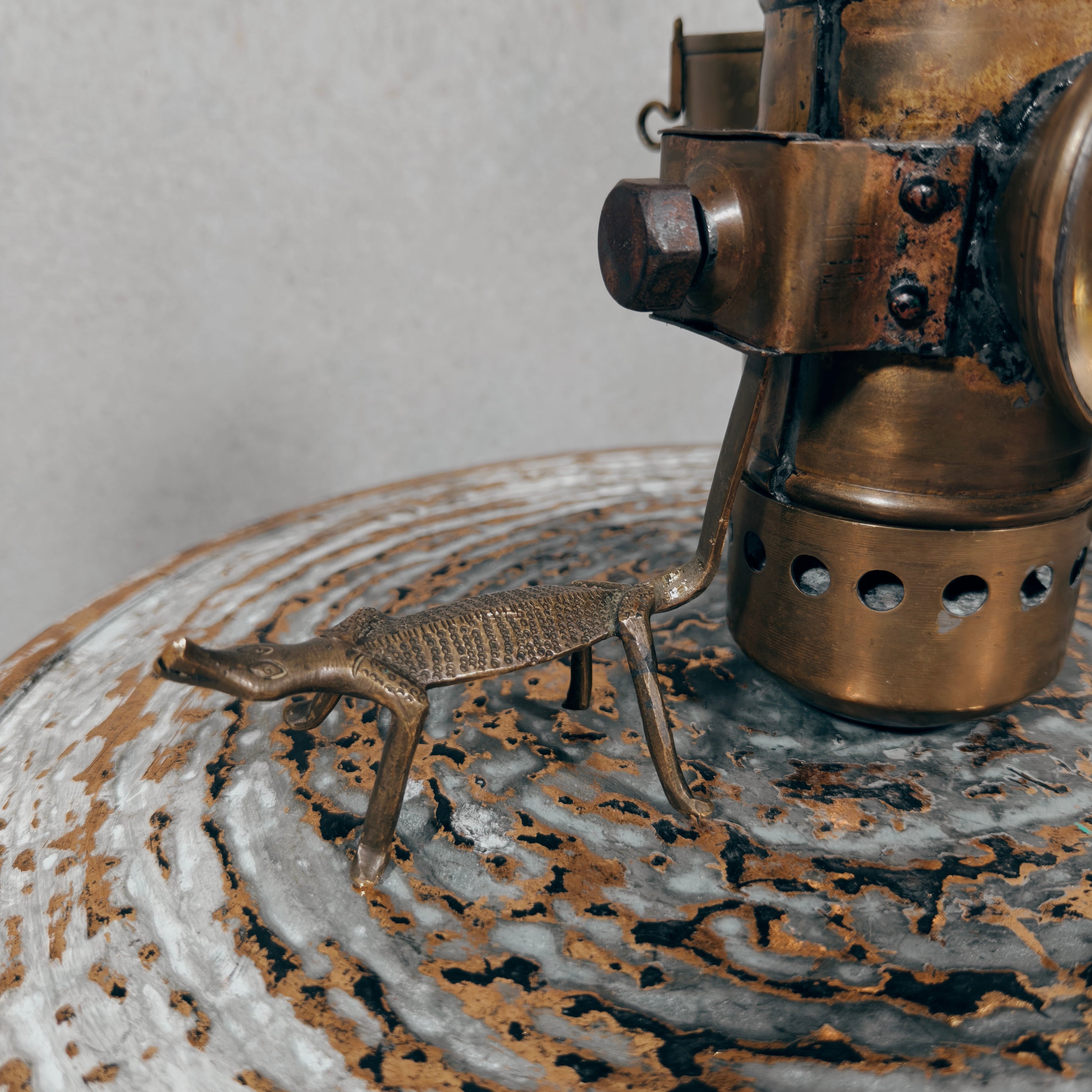 Rare French Summa Oil Bicycle / Vehicle Lamp – Working Kerosene Lamp, c. 1920–1940