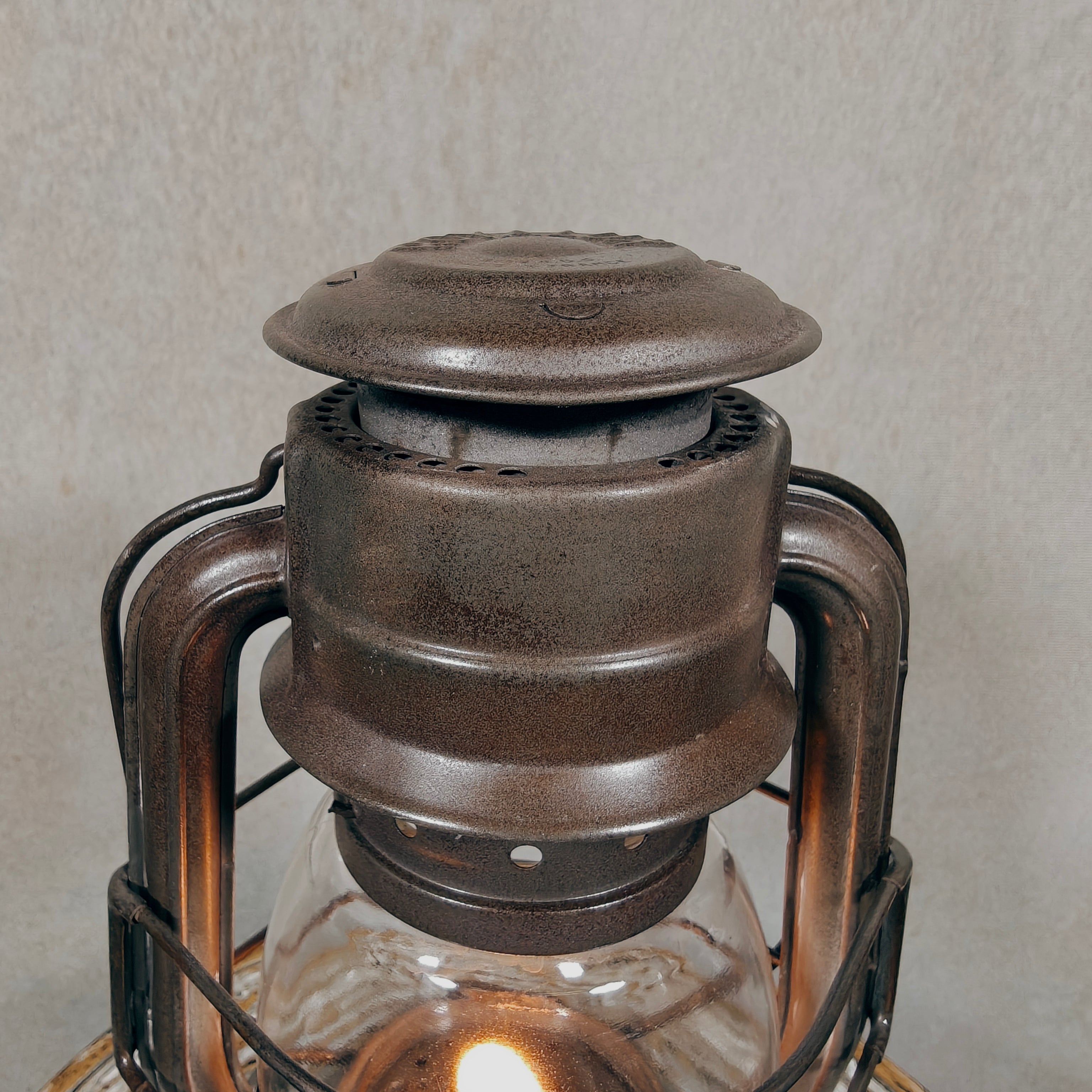 Vintage Royalux Hurricane Lantern – French Oil Lantern – Fully Working