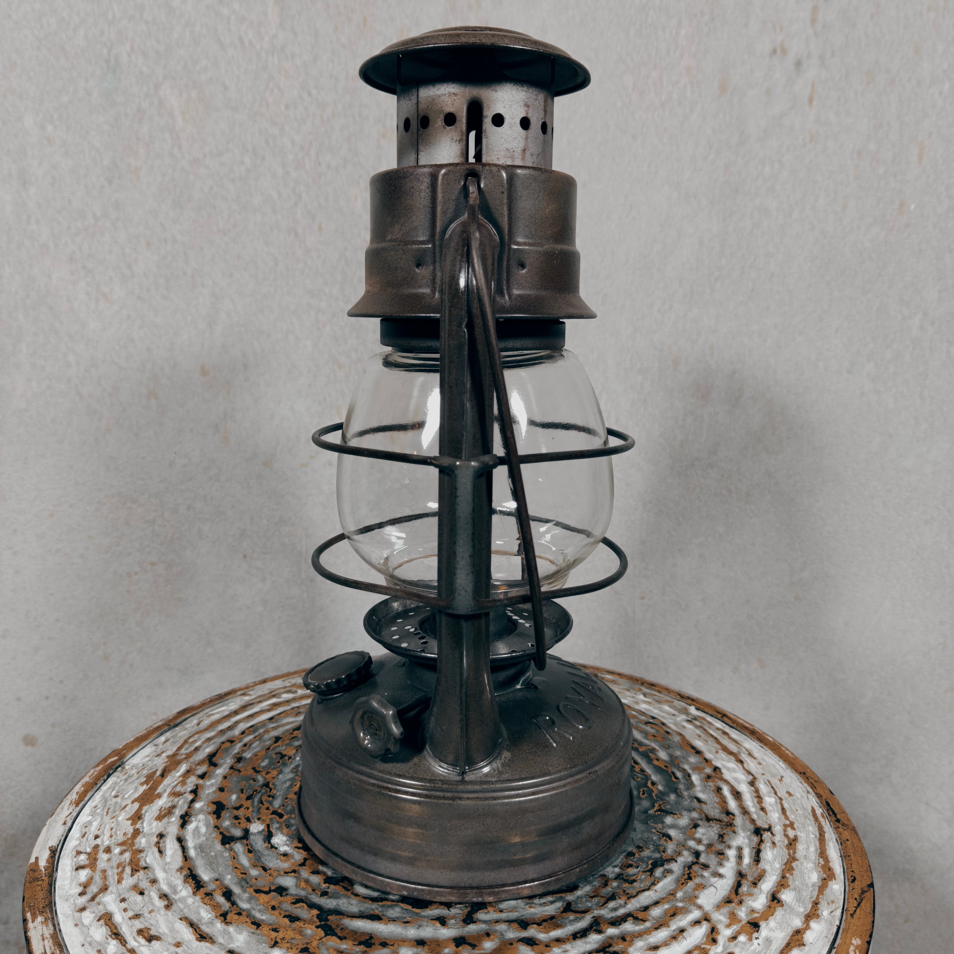 Vintage Royalux Hurricane Lantern – French Oil Lantern – Fully Working