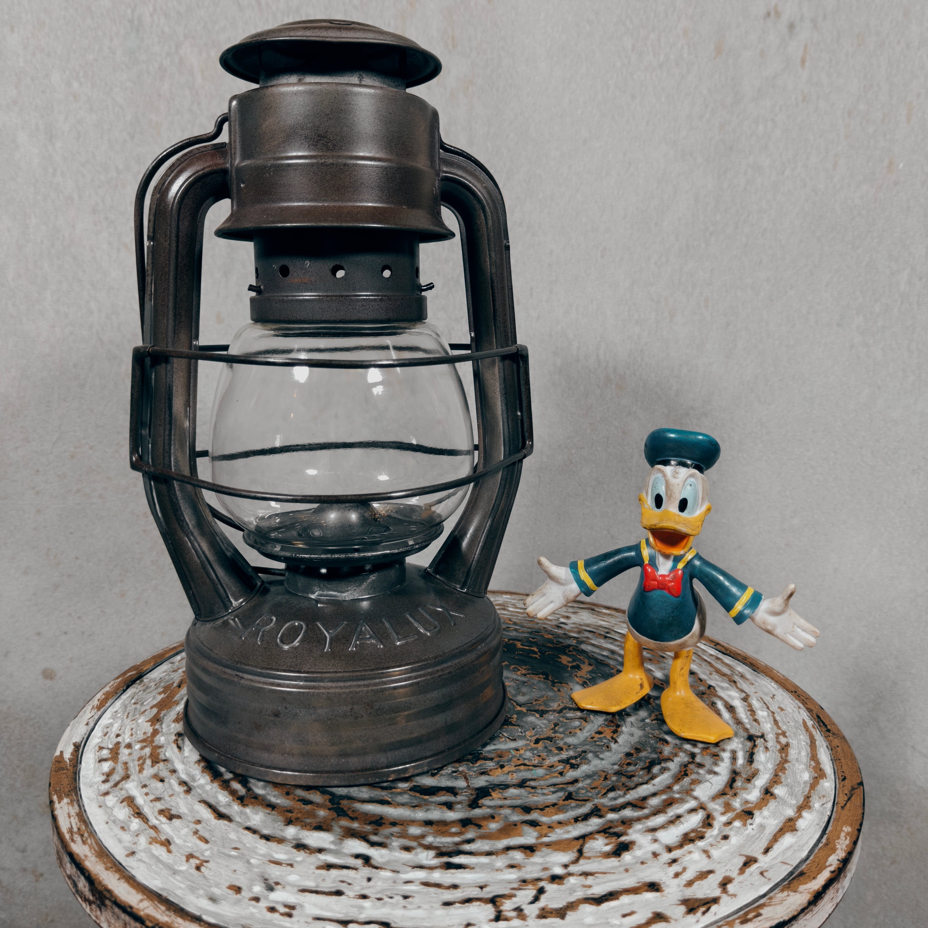 Vintage Royalux Hurricane Lantern – French Oil Lantern – Fully Working