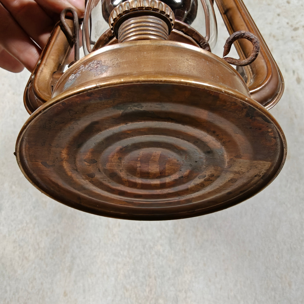 Unique Mewa Bat 158 Copper Hurricane Lantern with Chain