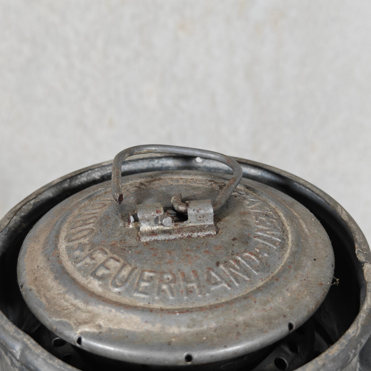 Rare Feuerhand 276 STK/70 Baby Special Hurricane Lantern – Strassenbauamt Trier Road Service Lantern