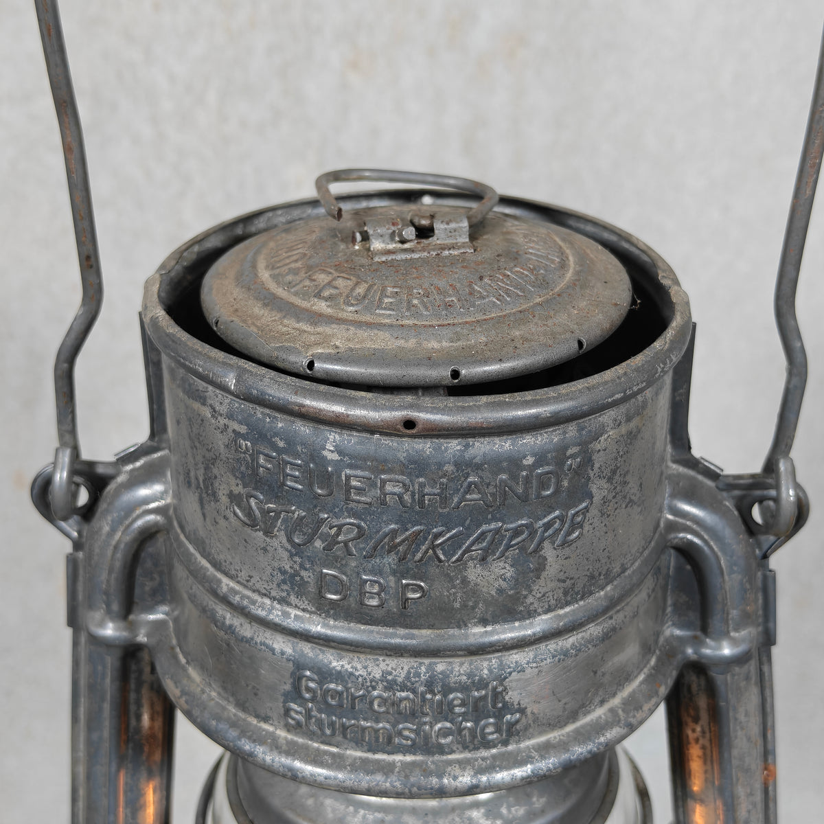 Rare Feuerhand 276 STK/70 Baby Special Hurricane Lantern – Strassenbauamt Trier Road Service Lantern