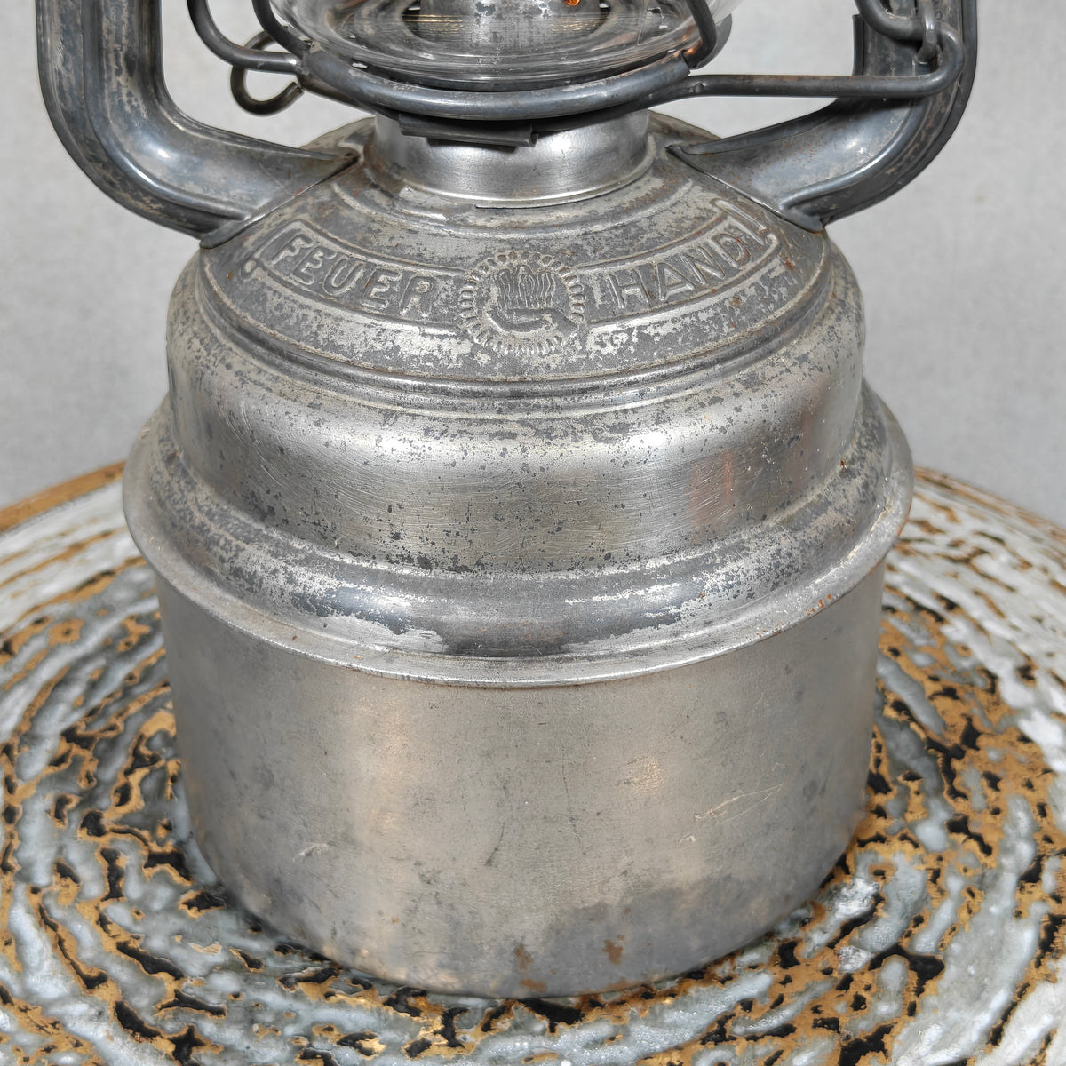Rare Feuerhand 276 STK/70 Baby Special Hurricane Lantern – Strassenbauamt Trier Road Service Lantern