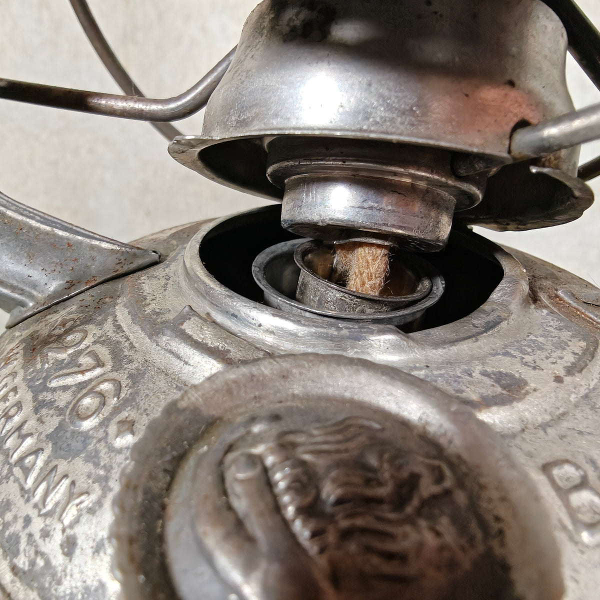 Rare Feuerhand 276 STK/70 Baby Special Hurricane Lantern – Strassenbauamt Trier Road Service Lantern