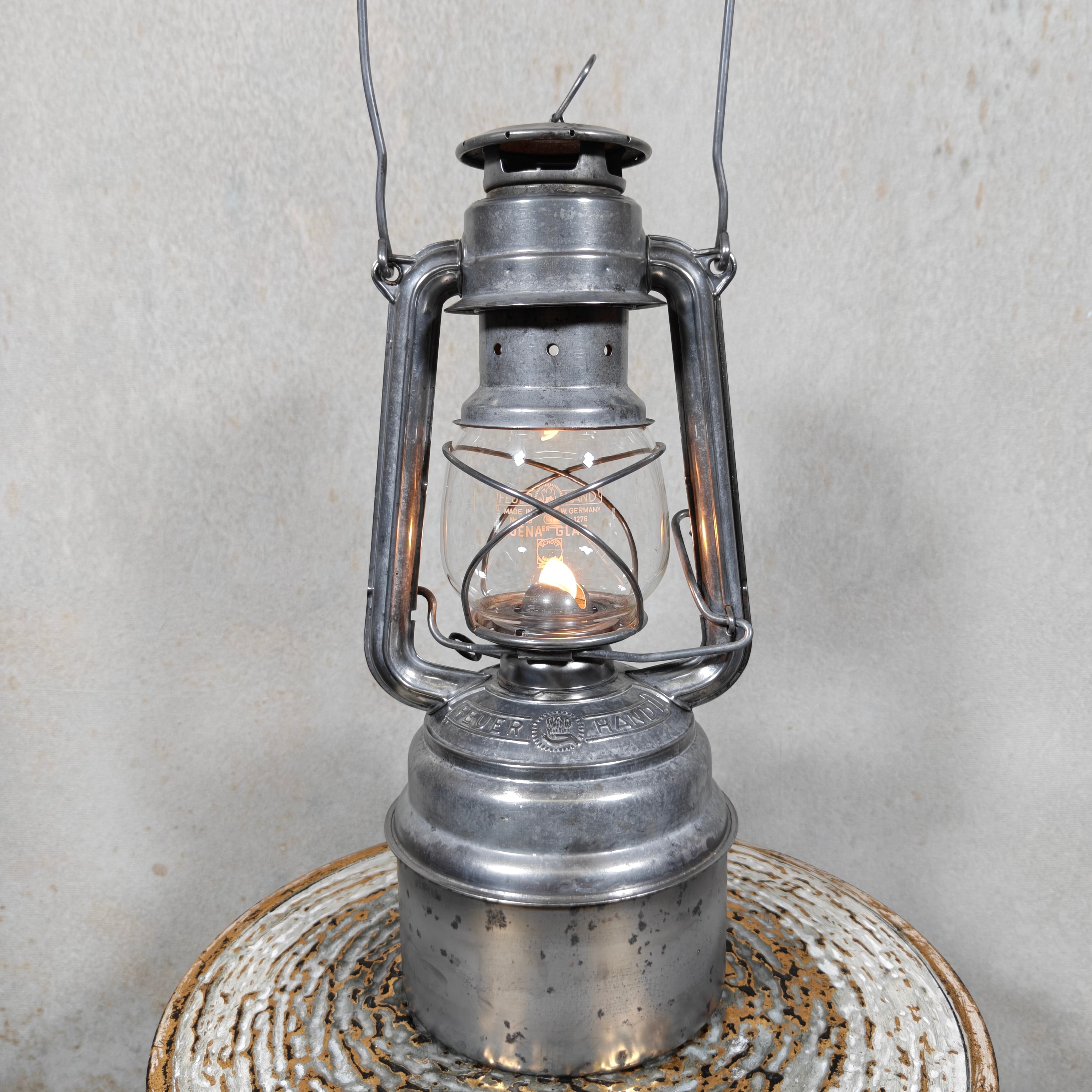 Rare Vintage Feuerhand 276/70 Baby Special Hurricane Lantern – West Germany Oil Lantern with Large Tank