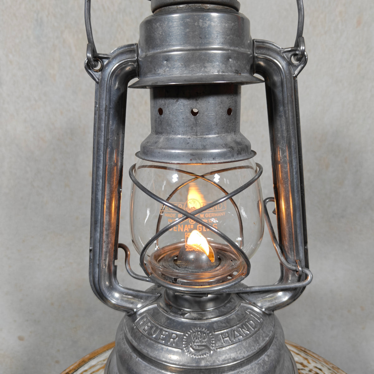 Rare Vintage Feuerhand 276/70 Baby Special Hurricane Lantern – West Germany Oil Lantern with Large Tank