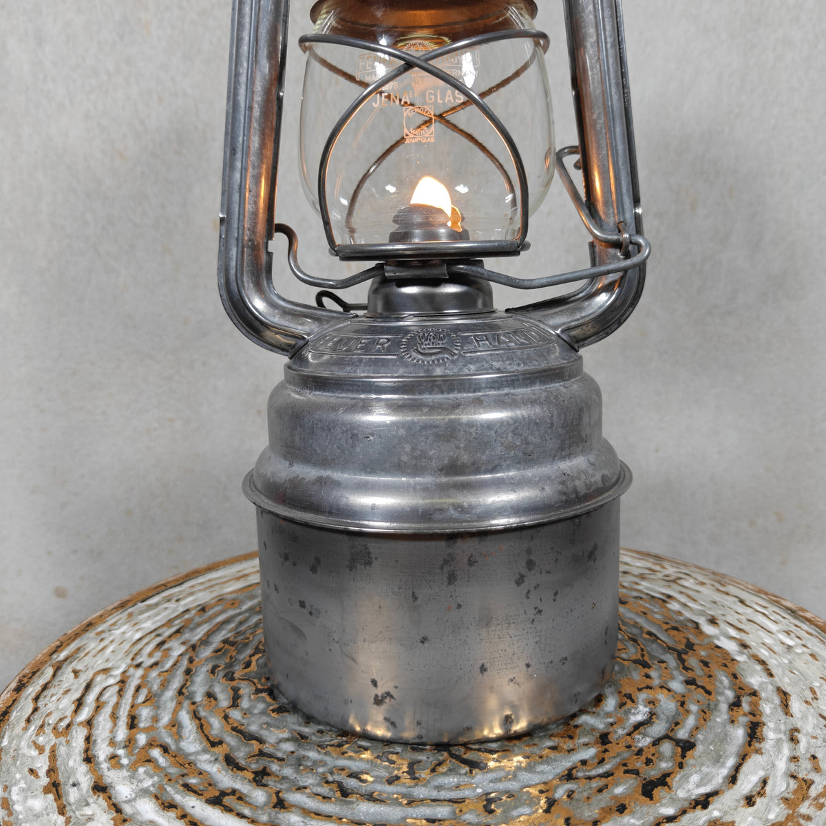 Rare Vintage Feuerhand 276/70 Baby Special Hurricane Lantern – West Germany Oil Lantern with Large Tank