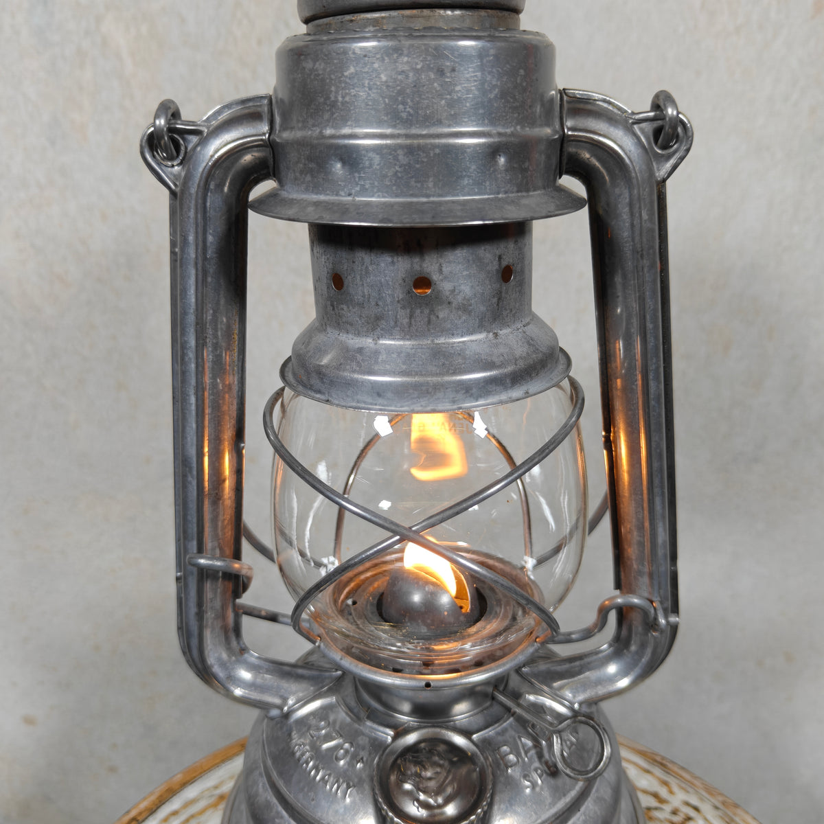 Rare Vintage Feuerhand 276/70 Baby Special Hurricane Lantern – West Germany Oil Lantern with Large Tank