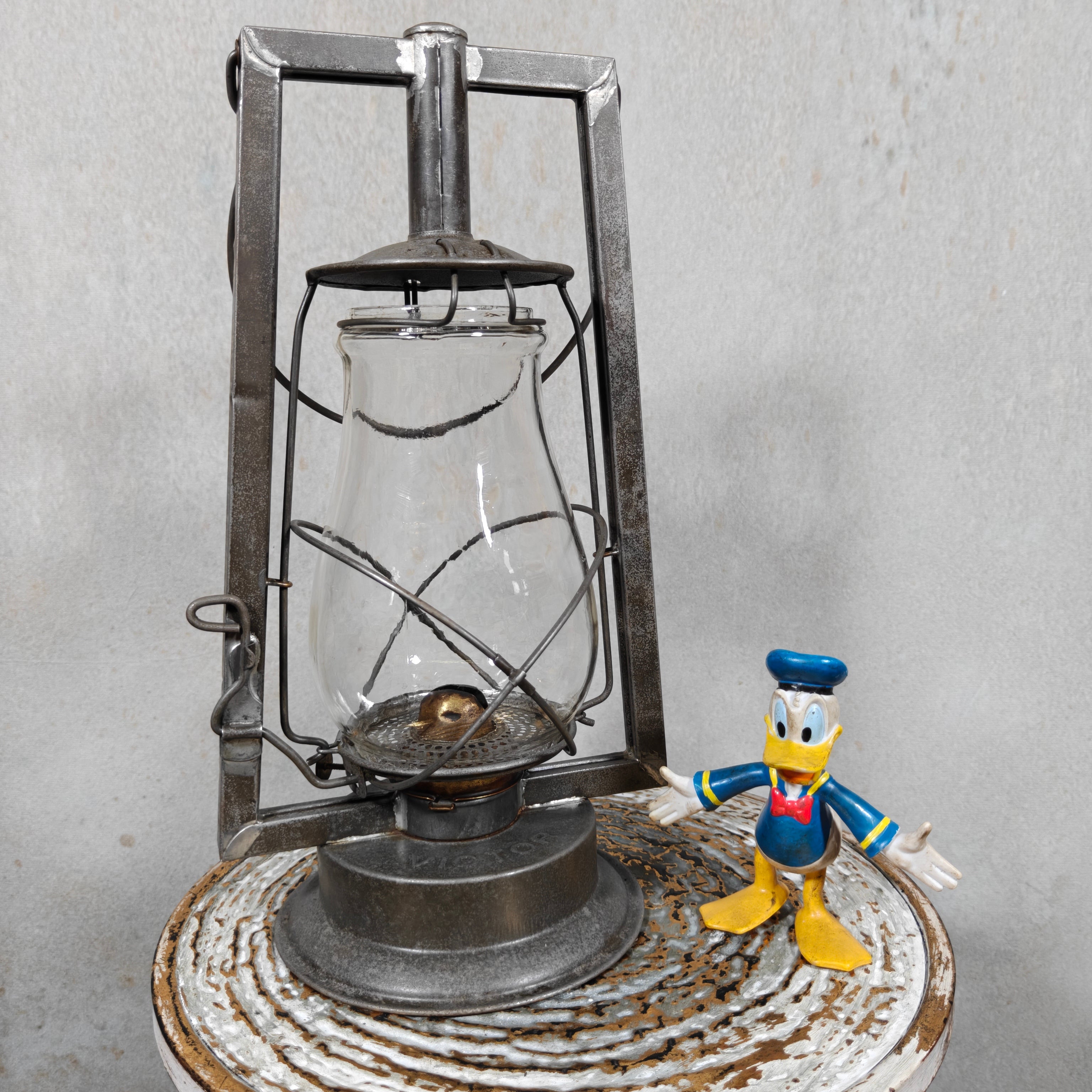 Rare Antique Dietz Victor Hurricane Lantern – Early American Oil Lantern (1898–1906)