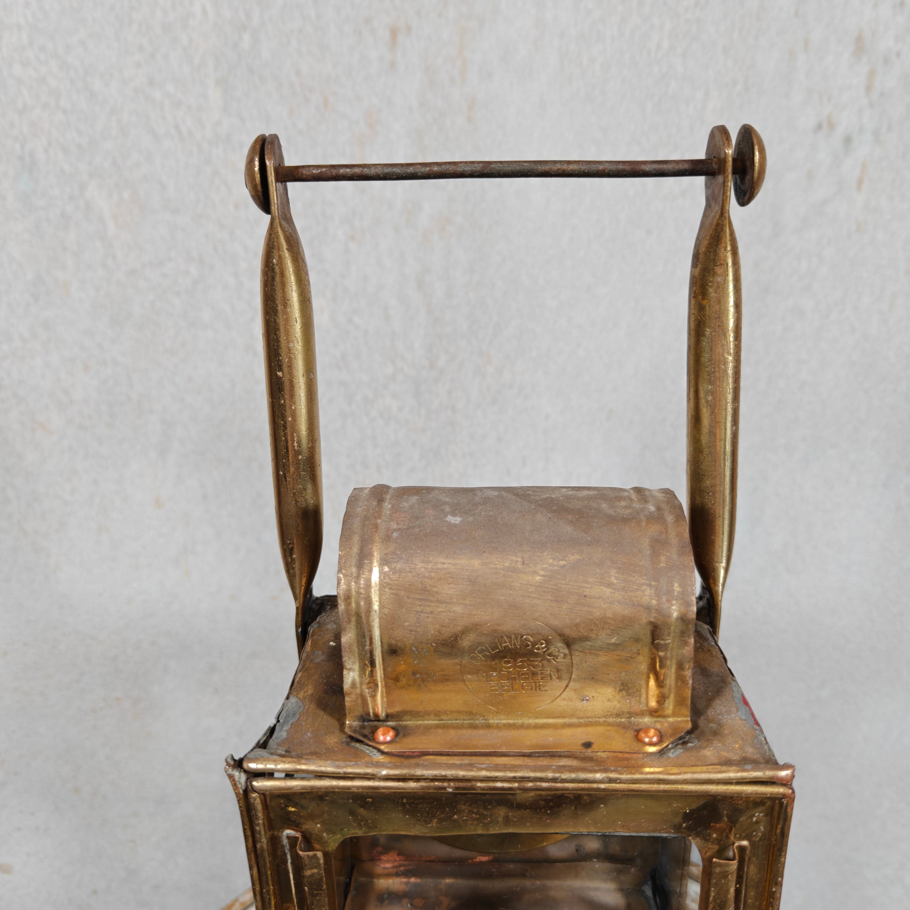 Vintage Orlians & Co Carbide Hand Lantern – Belgian Railway Lamp 1953
