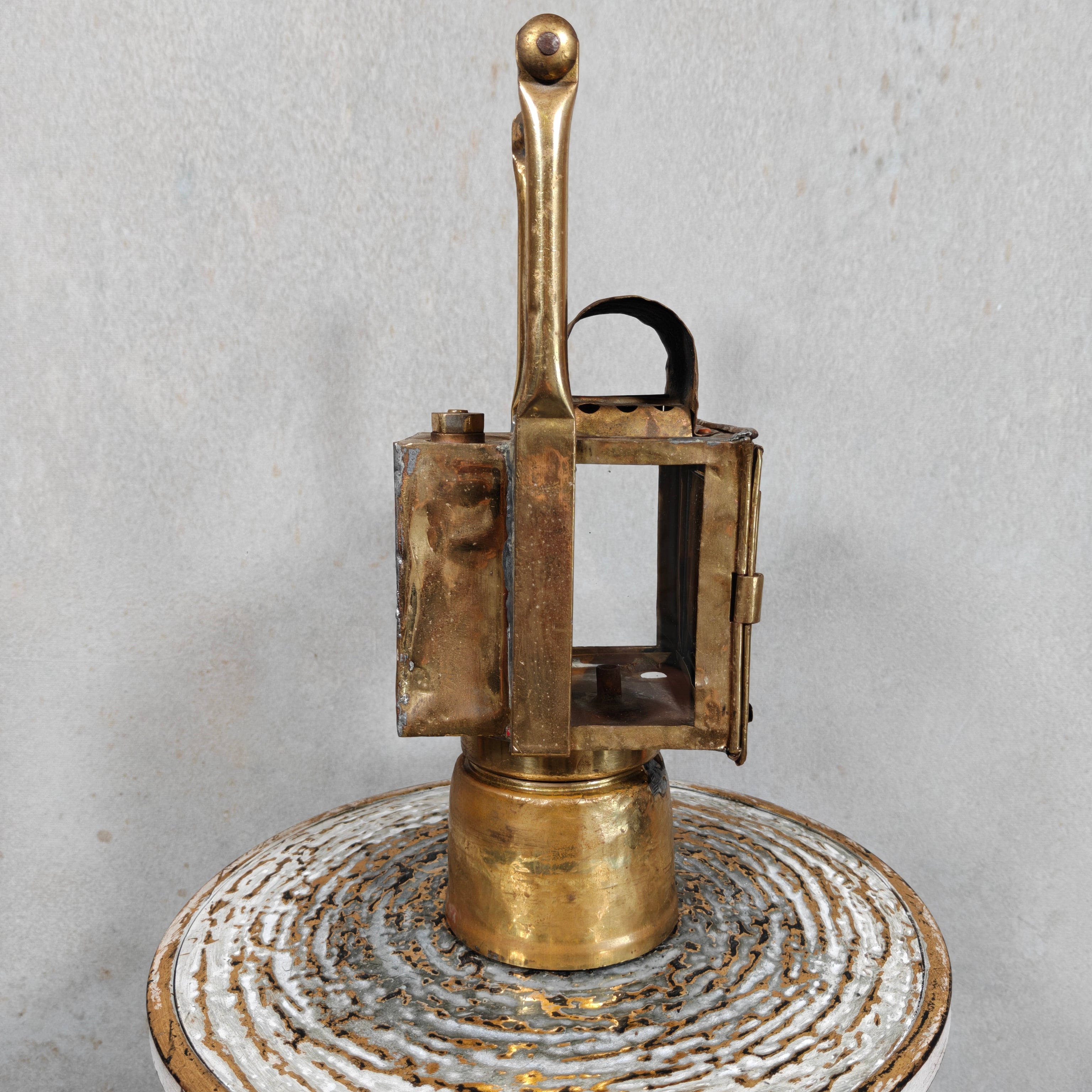 Vintage Orlians & Co Carbide Hand Lantern – Belgian Railway Lamp 1953