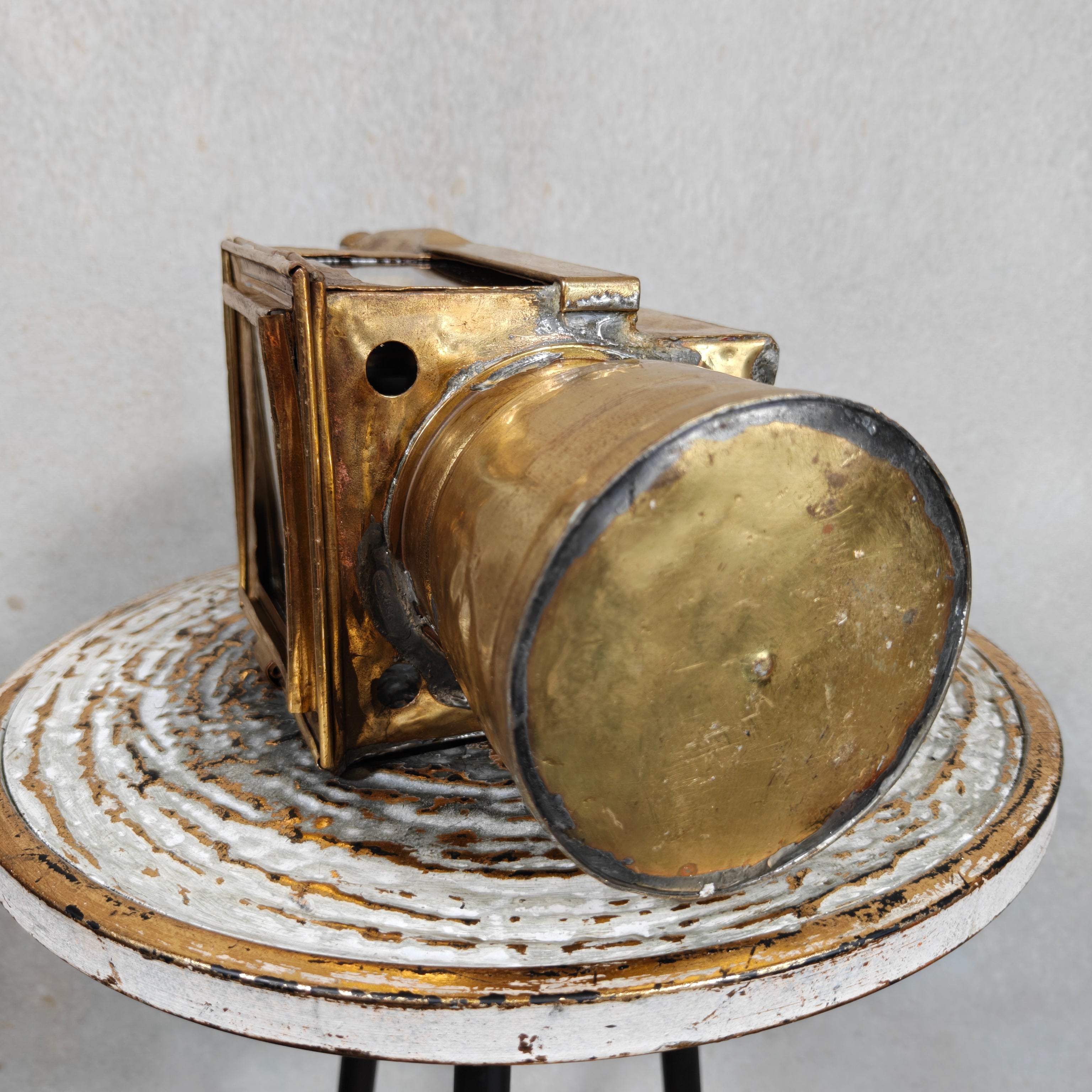 Vintage Orlians & Co Carbide Hand Lantern – Belgian Railway Lamp 1953