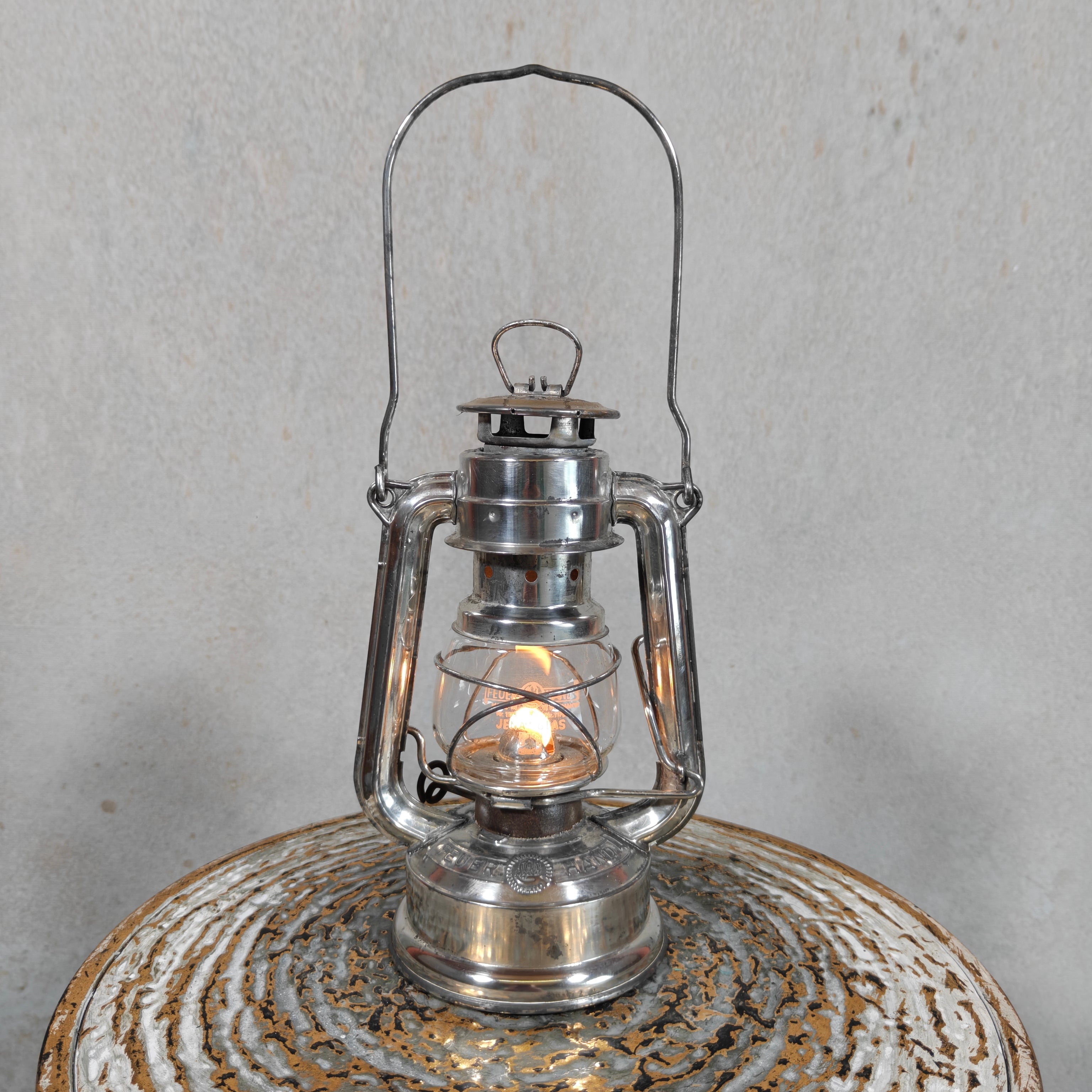 Vintage Feuerhand 175 Super Baby Hurricane Lantern – West Germany Oil Lantern 1970s