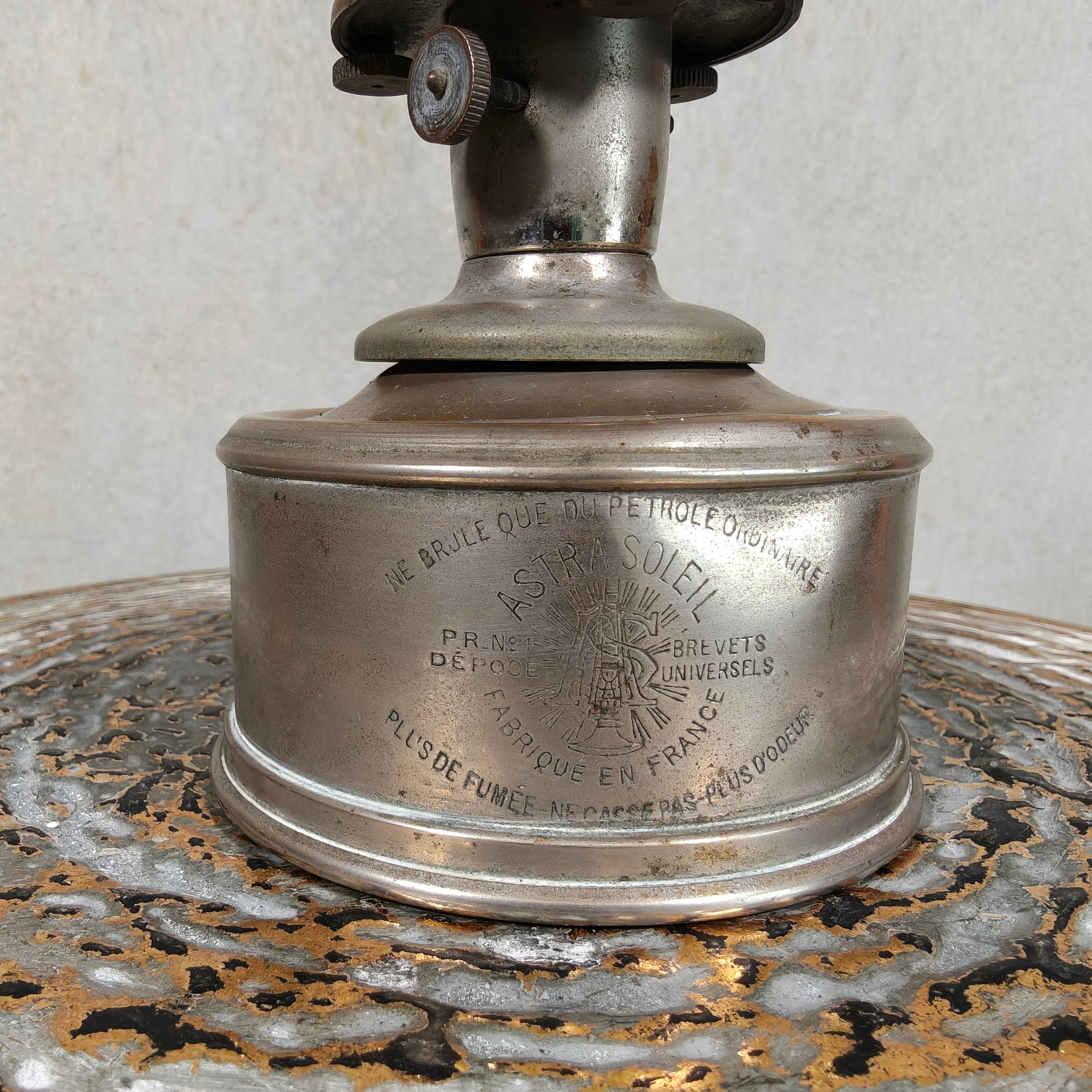 Rare Antique Astra Soleil Oil Lamp – French Art Deco Table Lamp circa 1920s