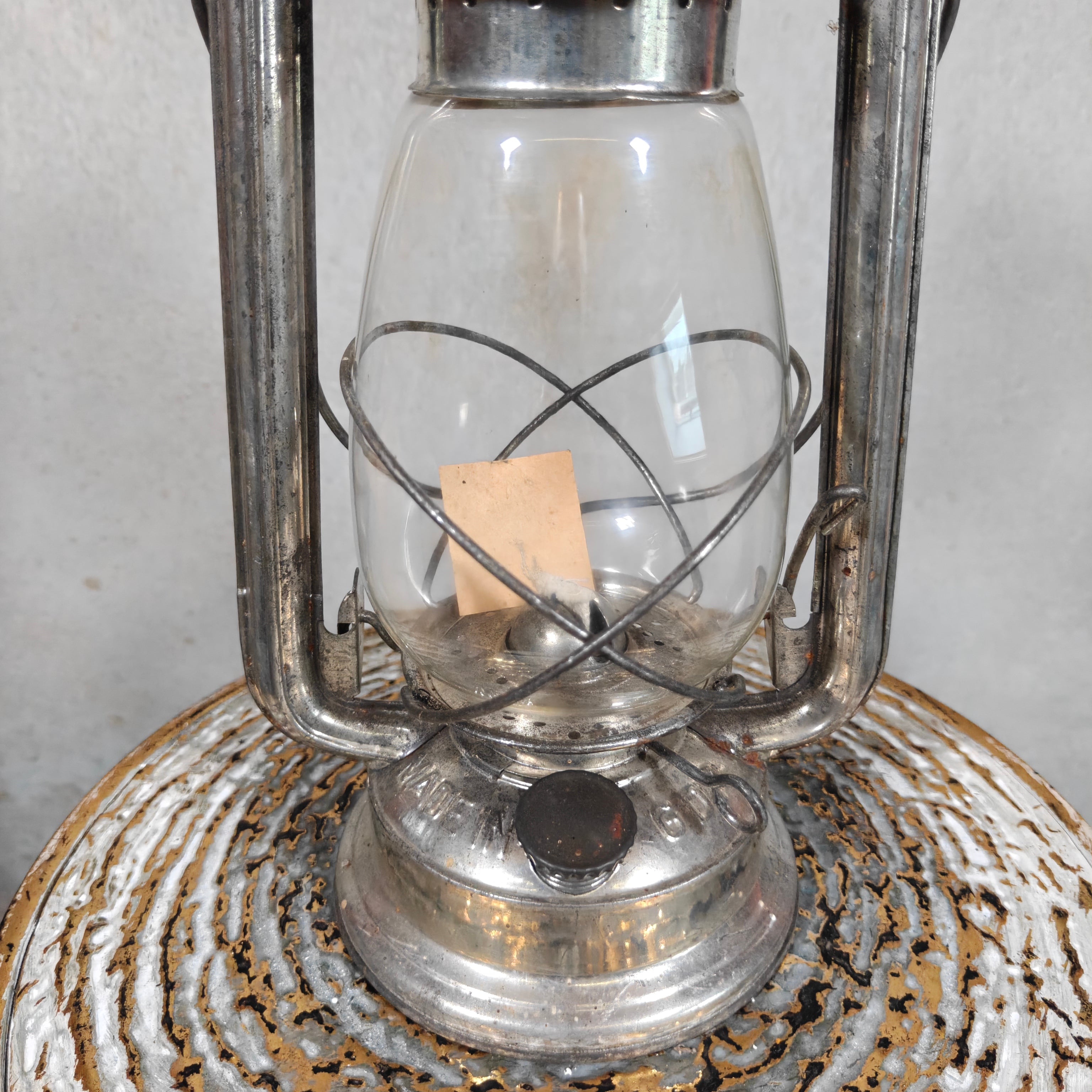 NOS Vintage Frowo No. 75 Hurricane Lantern with Original Tag – Unused 1960s/70s Oil Lantern