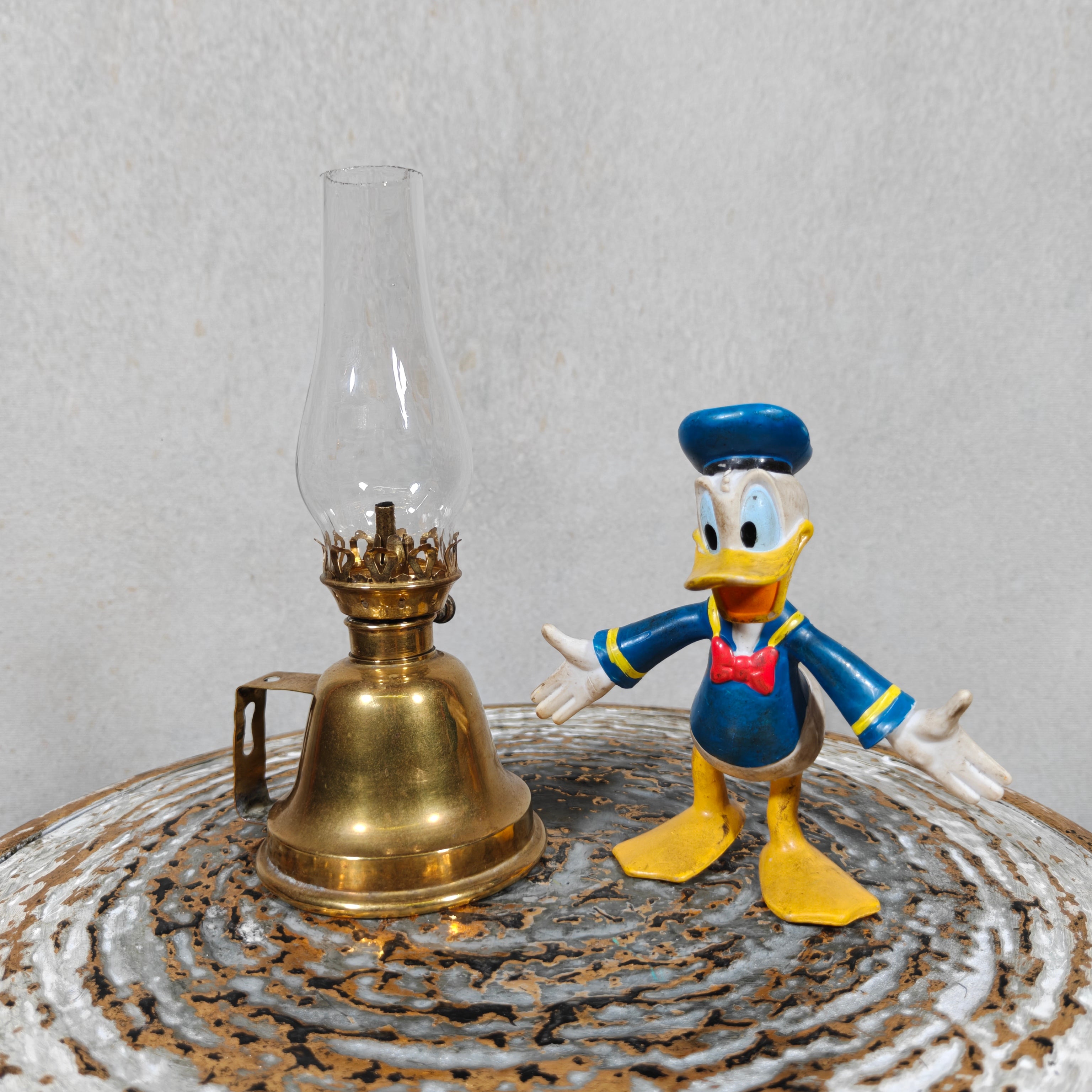 Rare French Brass Oil Lamp – Lampe Lefeuvre à Essence – 1930s