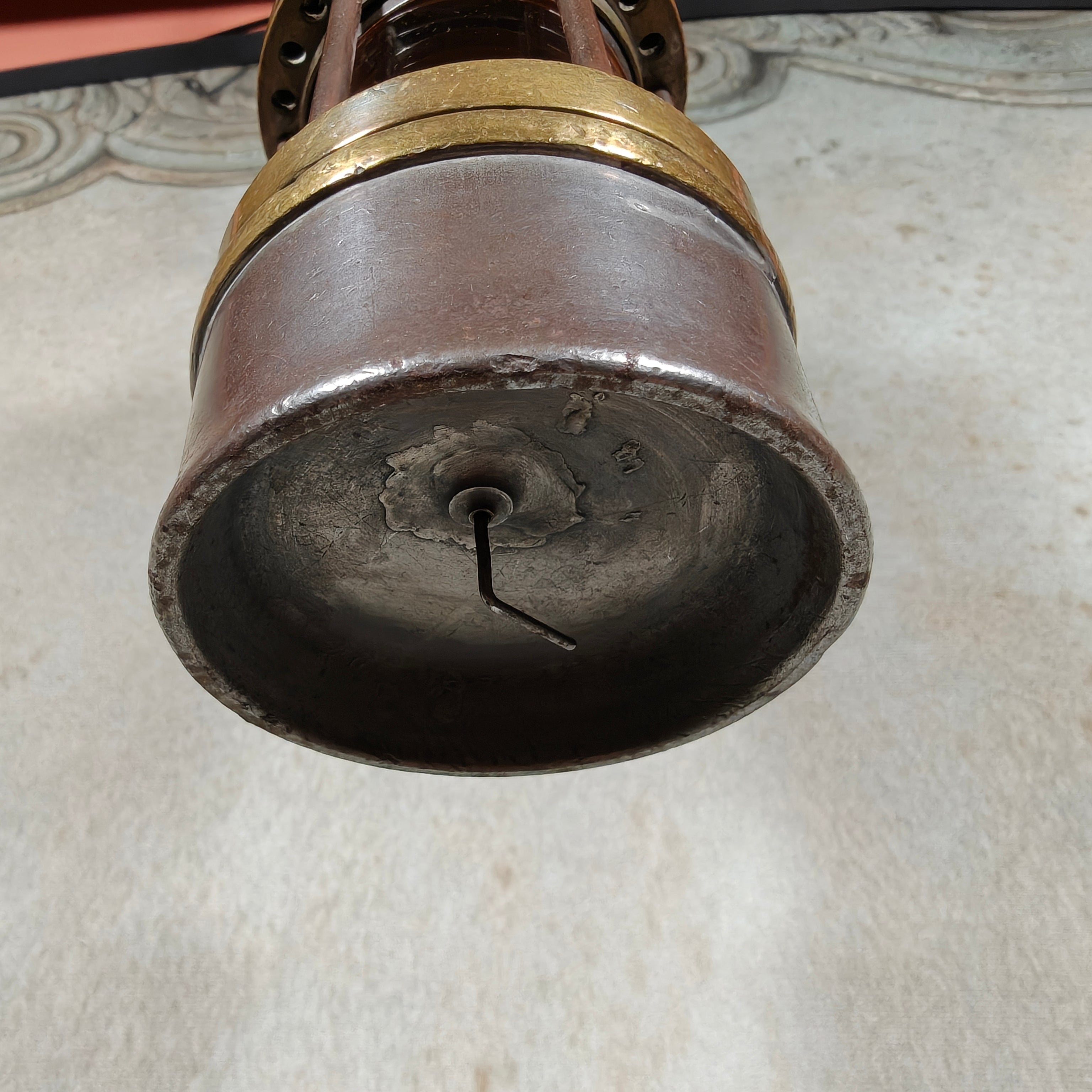 Heavy Belgian Mining Lamp – Camille Cornil Gilly – Early 1900s