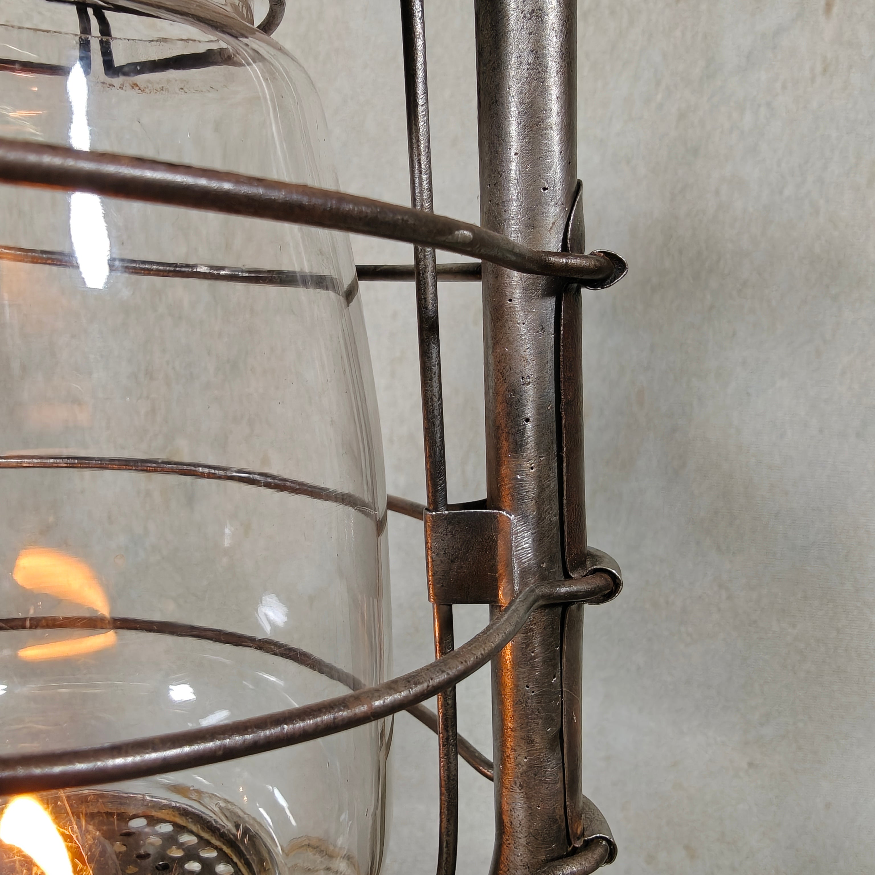 Extremely Rare French SIF 501 Hurricane Lantern – "Brass Version" – 1950s/70s
