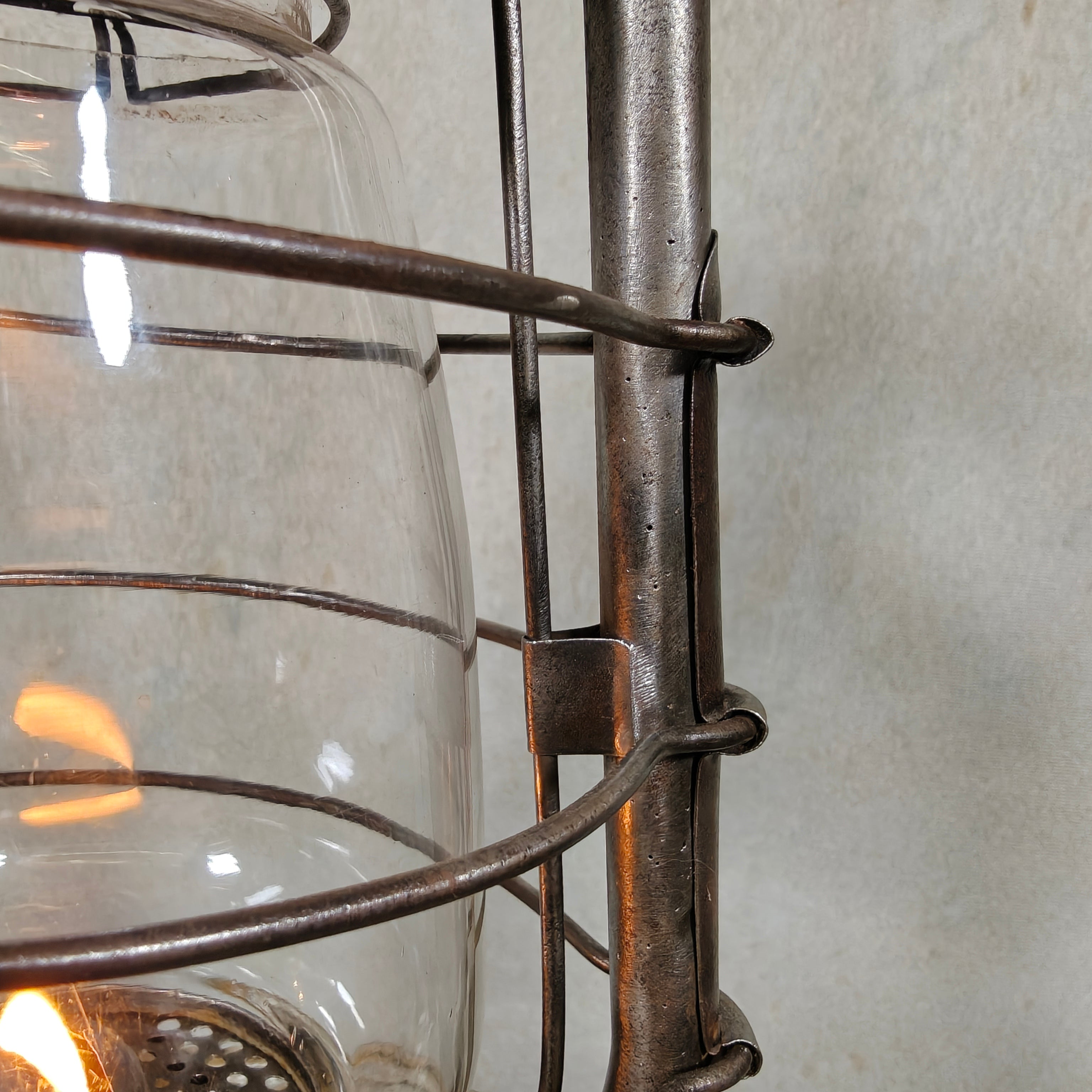 Extremely Rare French SIF 501 Hurricane Lantern – "Brass Version" – 1950s/70s