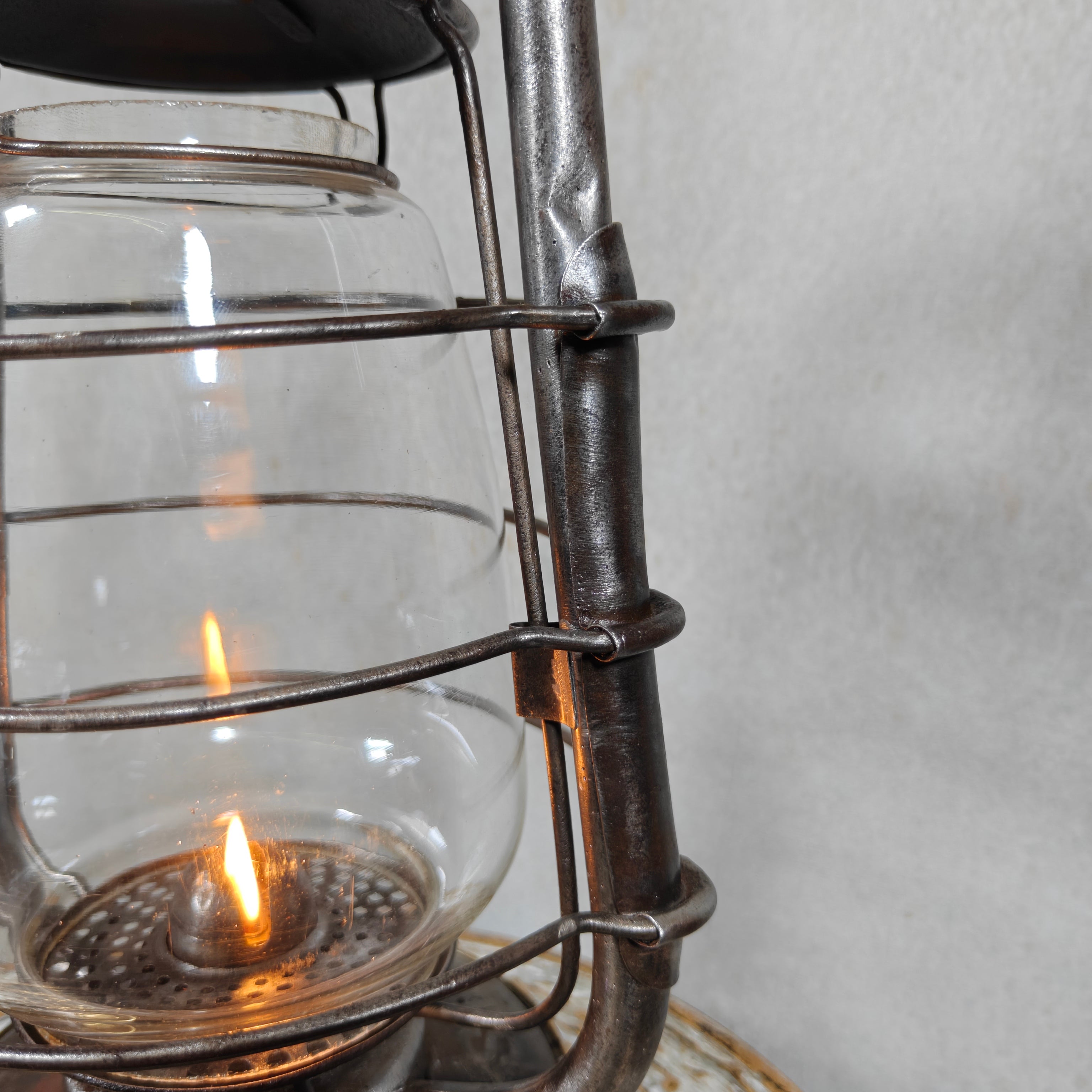 Extremely Rare French SIF 501 Hurricane Lantern – "Brass Version" – 1950s/70s