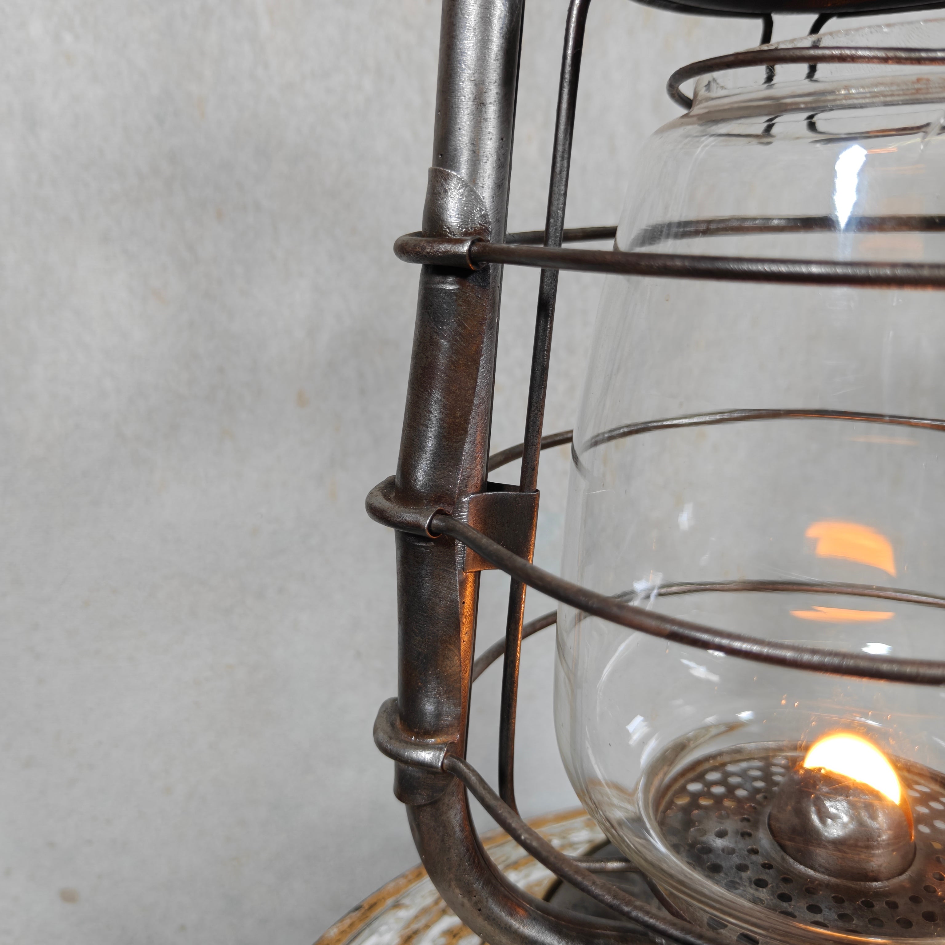 Extremely Rare French SIF 501 Hurricane Lantern – "Brass Version" – 1950s/70s