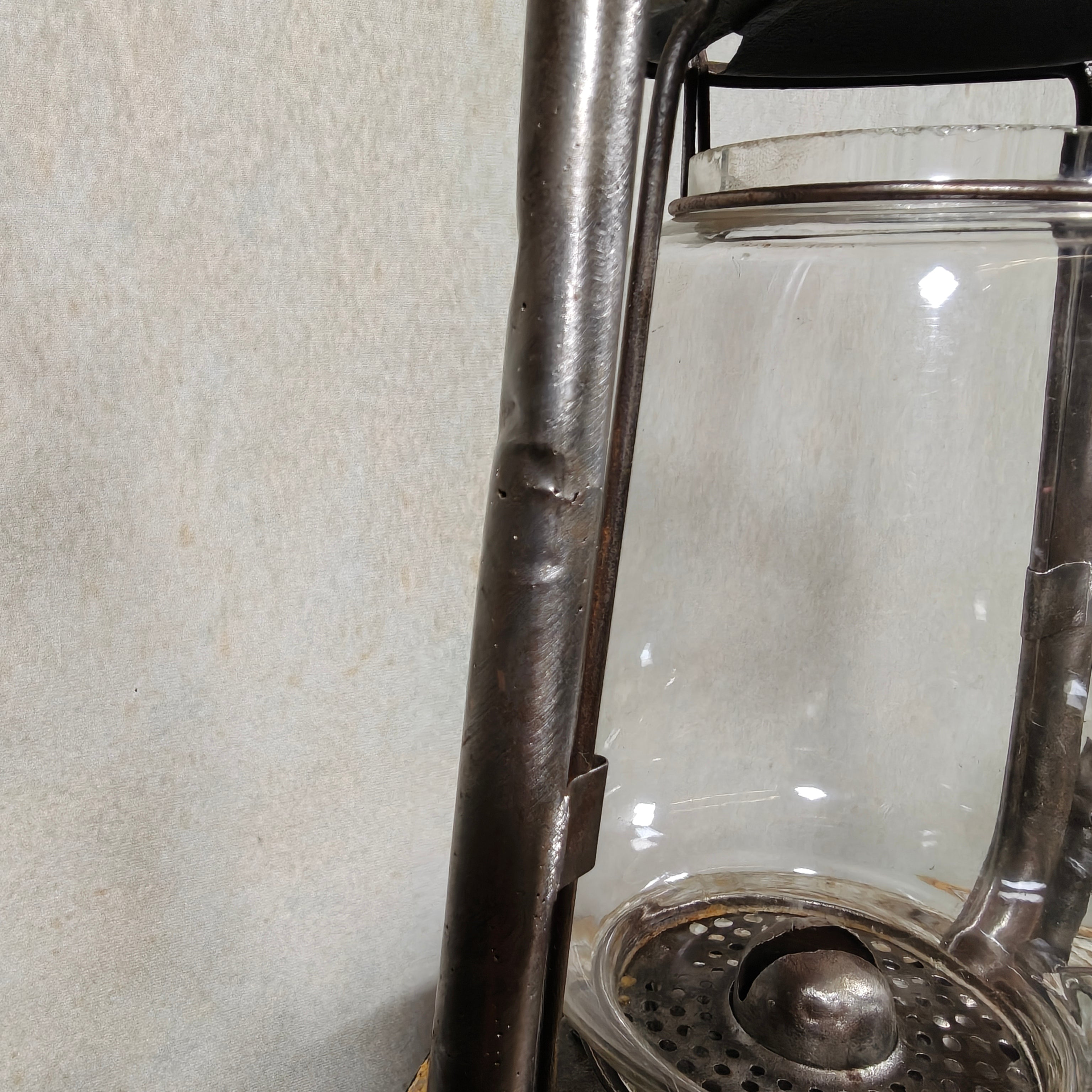 Extremely Rare French SIF 501 Hurricane Lantern – "Brass Version" – 1950s/70s