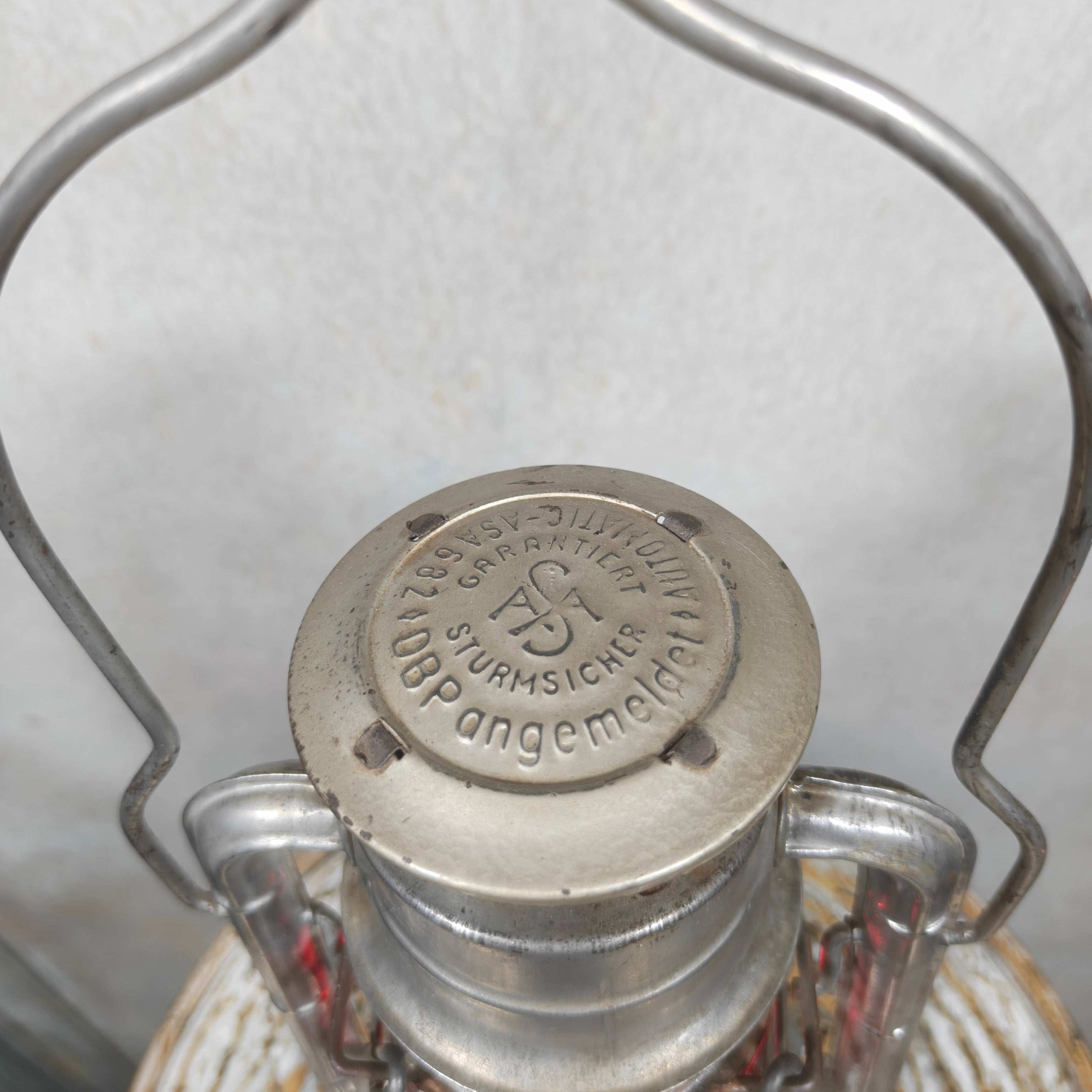 Rare Vintage ASA No. 682 Automatic Hurricane Lantern – A. Sartorius Germany with Unique Globe Lift System