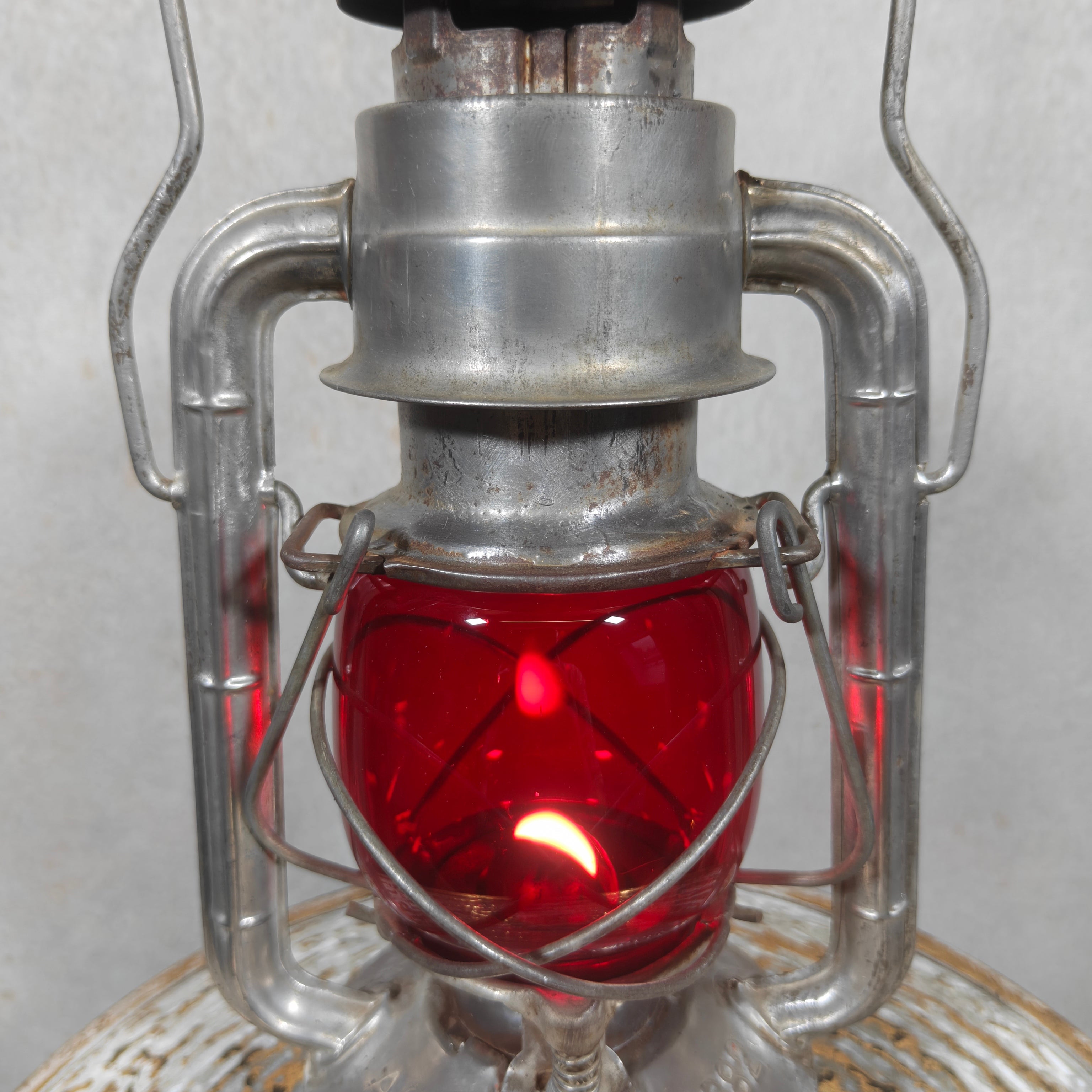 Rare Vintage ASA No. 682 Automatic Hurricane Lantern – A. Sartorius Germany with Unique Globe Lift System