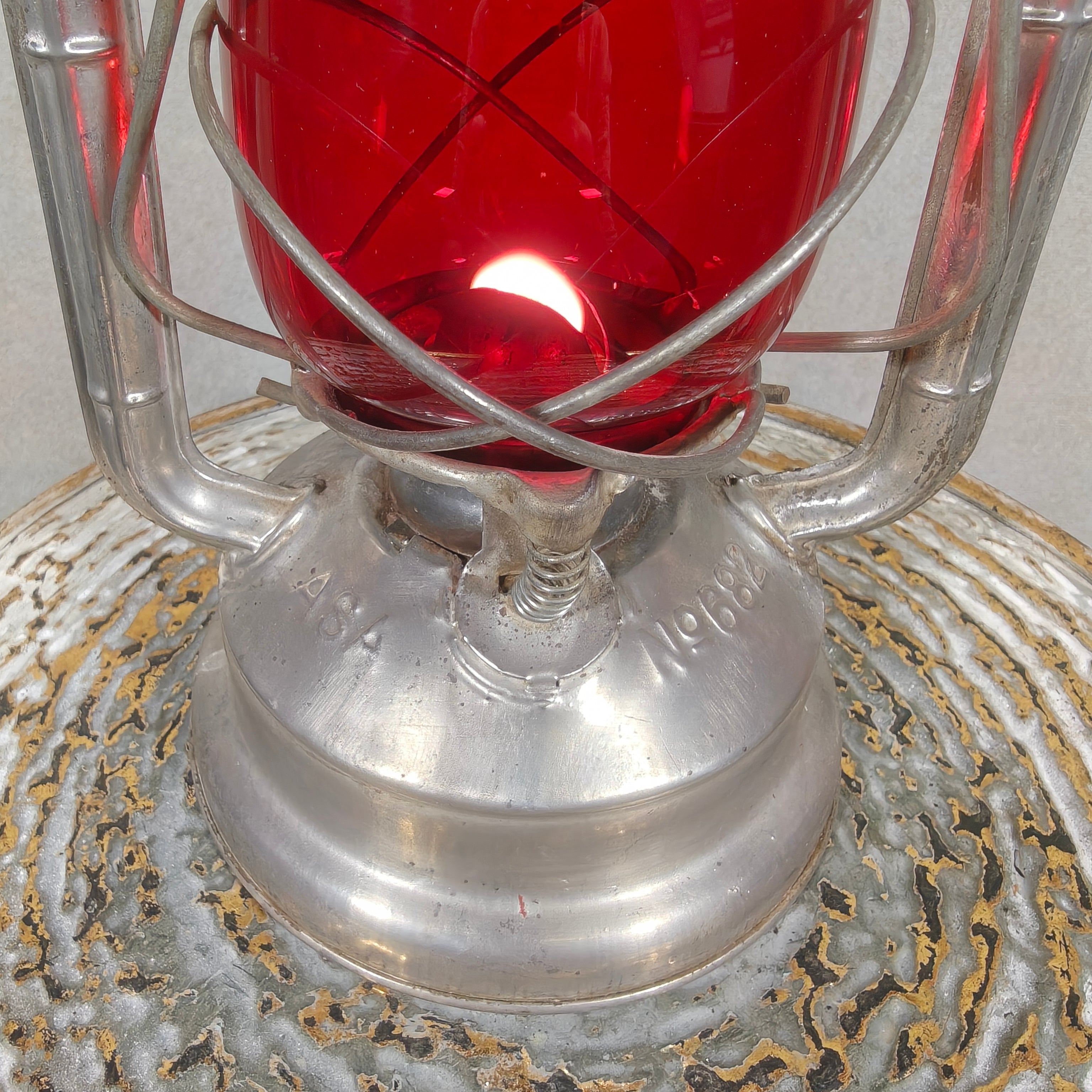Rare Vintage ASA No. 682 Automatic Hurricane Lantern – A. Sartorius Germany with Unique Globe Lift System