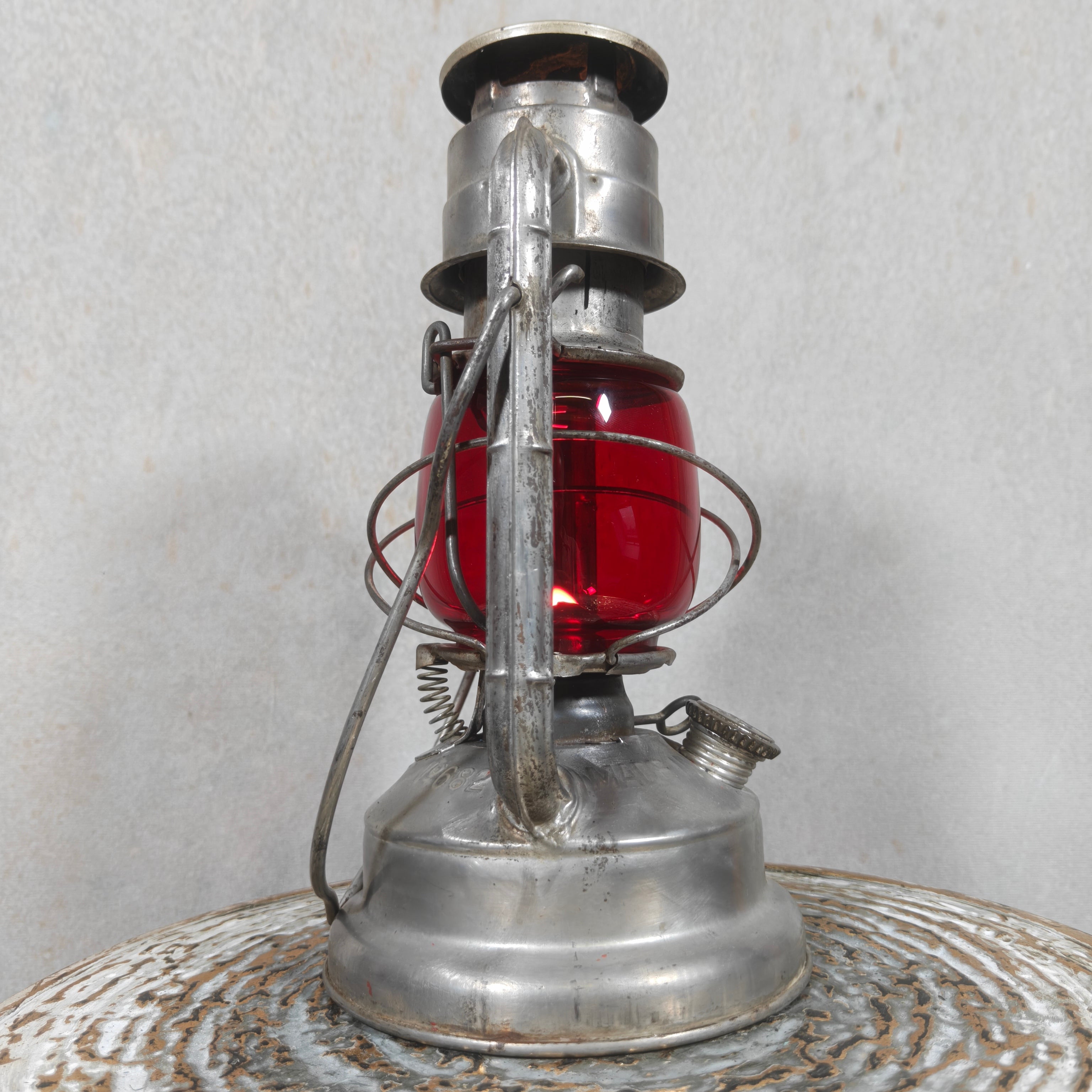 Rare Vintage ASA No. 682 Automatic Hurricane Lantern – A. Sartorius Germany with Unique Globe Lift System
