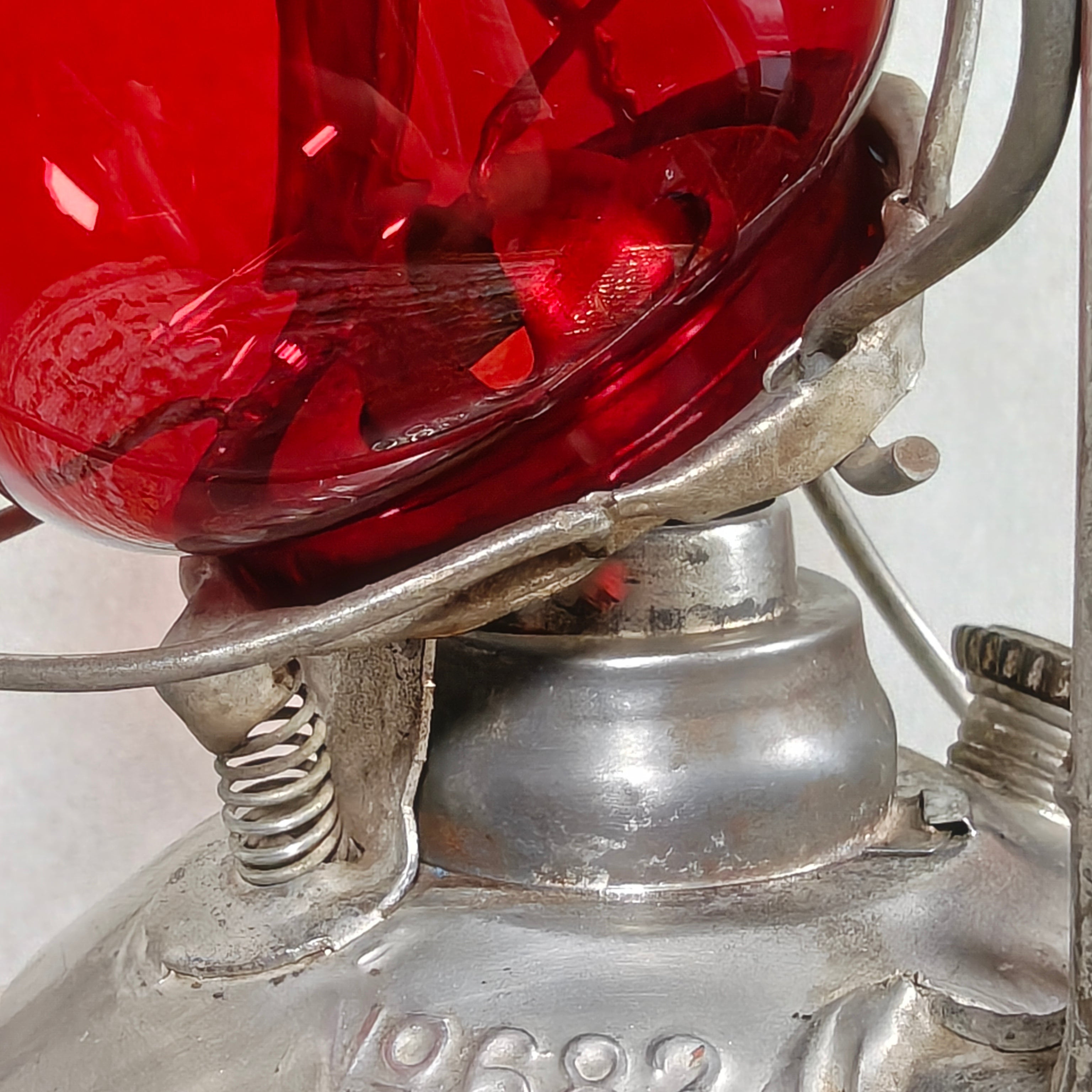 Rare Vintage ASA No. 682 Automatic Hurricane Lantern – A. Sartorius Germany with Unique Globe Lift System