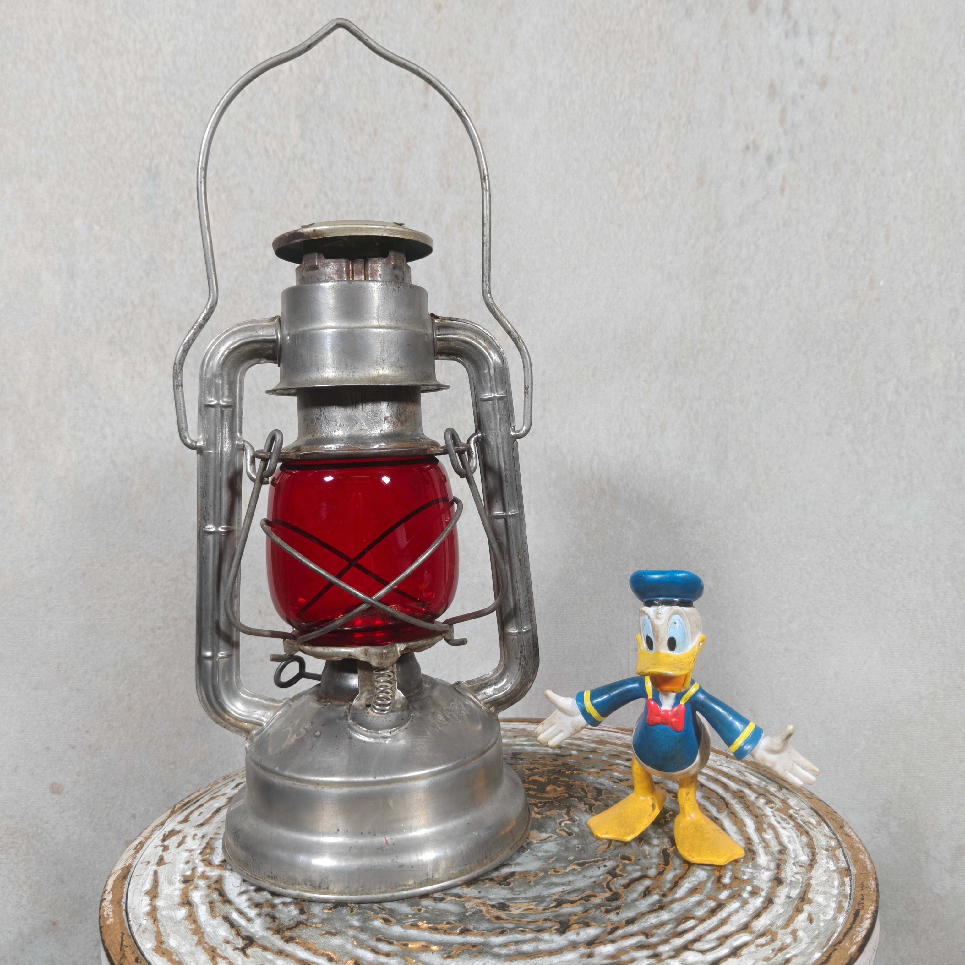 Rare Vintage ASA No. 682 Automatic Hurricane Lantern – A. Sartorius Germany with Unique Globe Lift System