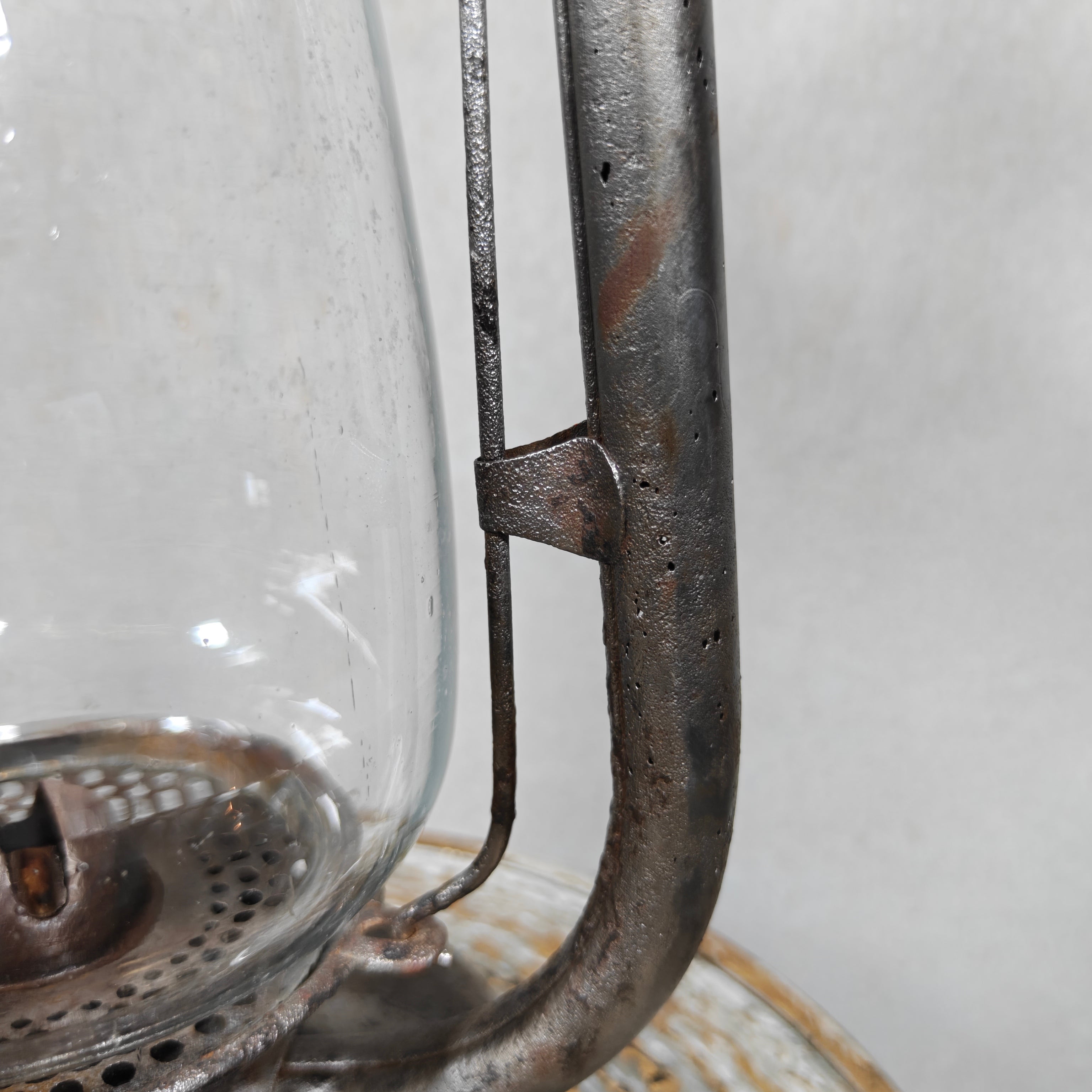 Vintage French ALG No. 2 Hurricane Lantern – Large Antique Oil Lantern 1930s–1950s
