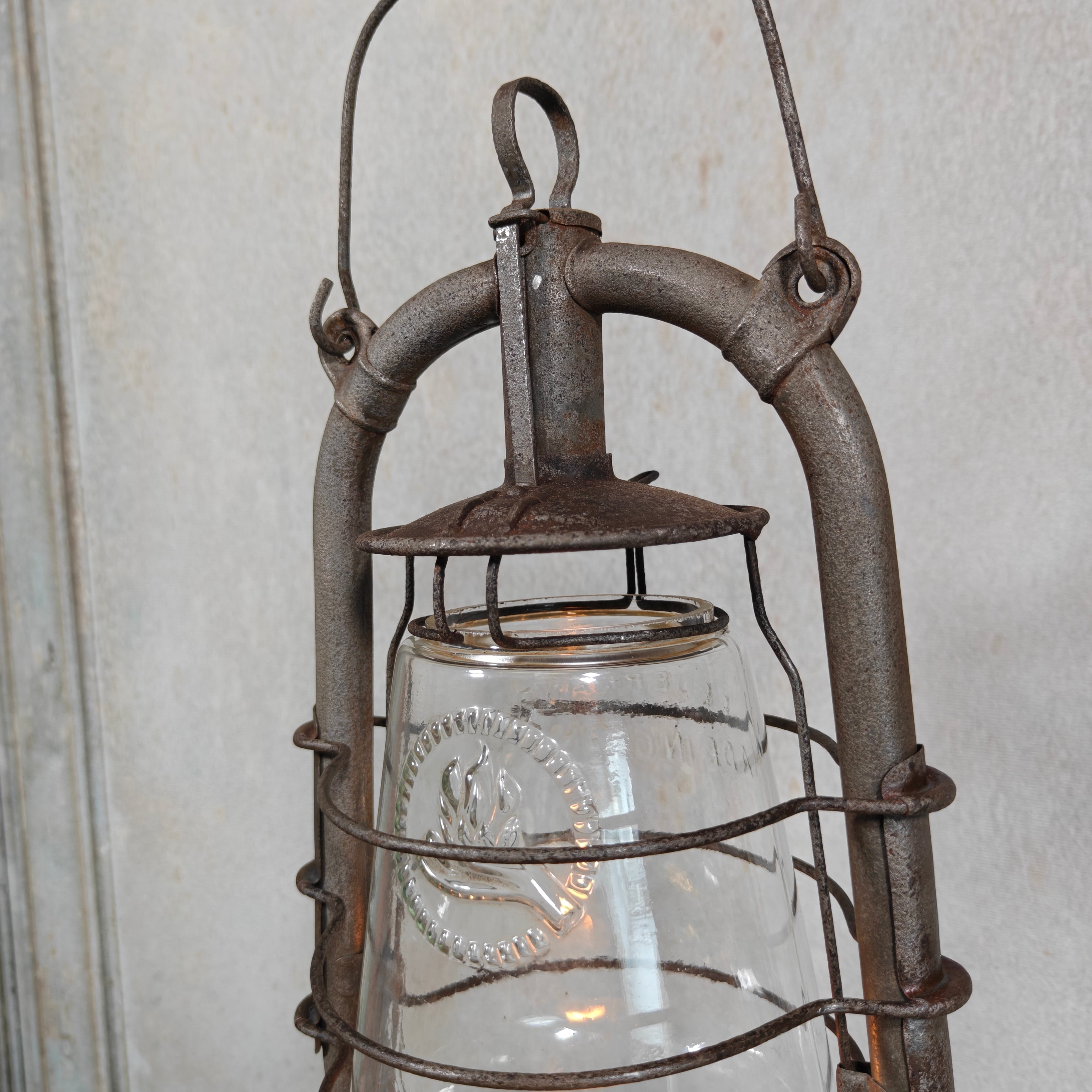 Rare Pre-War Feuerhand 305 Hurricane Lantern – 1930s German Oil Lantern with Original Patina