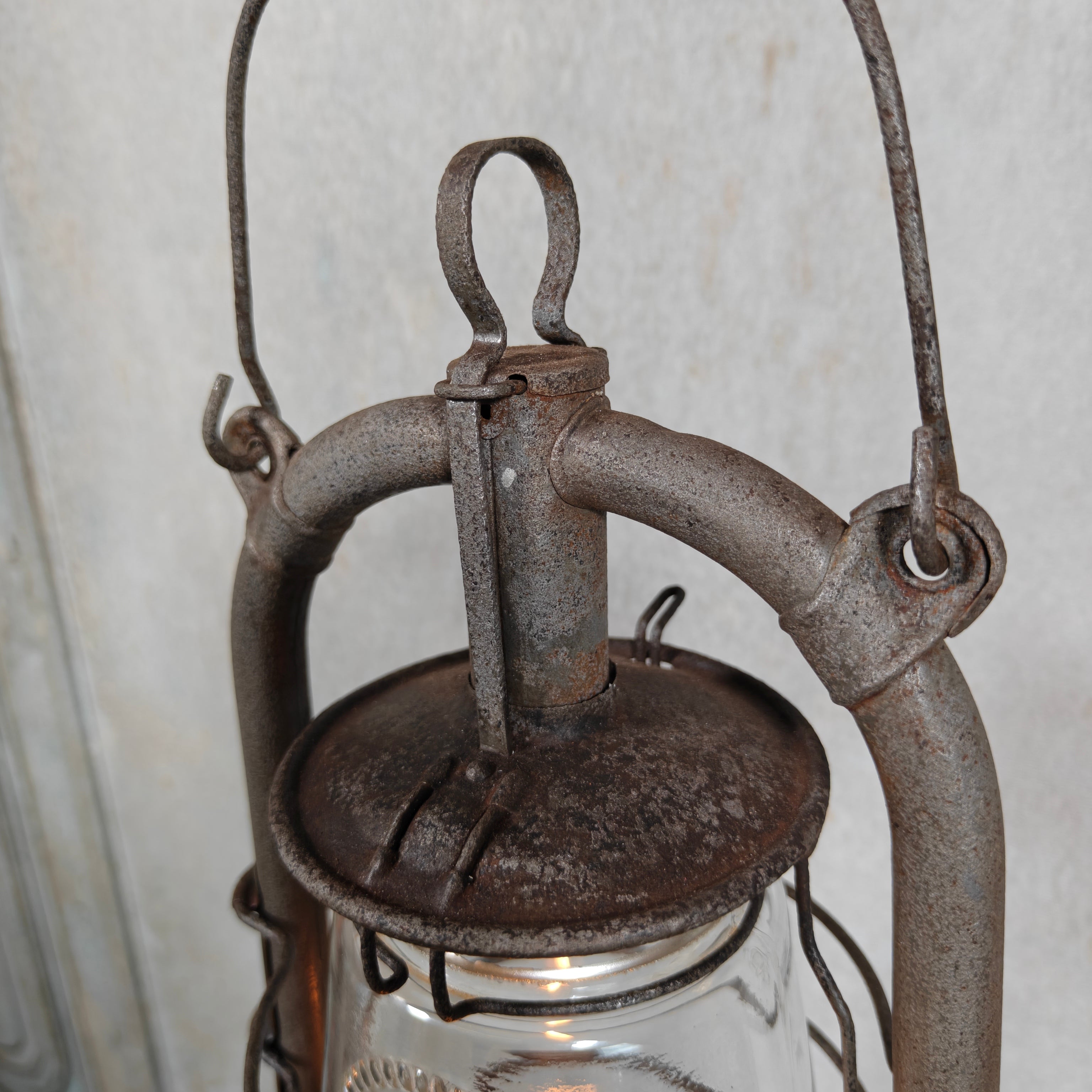 Rare Pre-War Feuerhand 305 Hurricane Lantern – 1930s German Oil Lantern with Original Patina