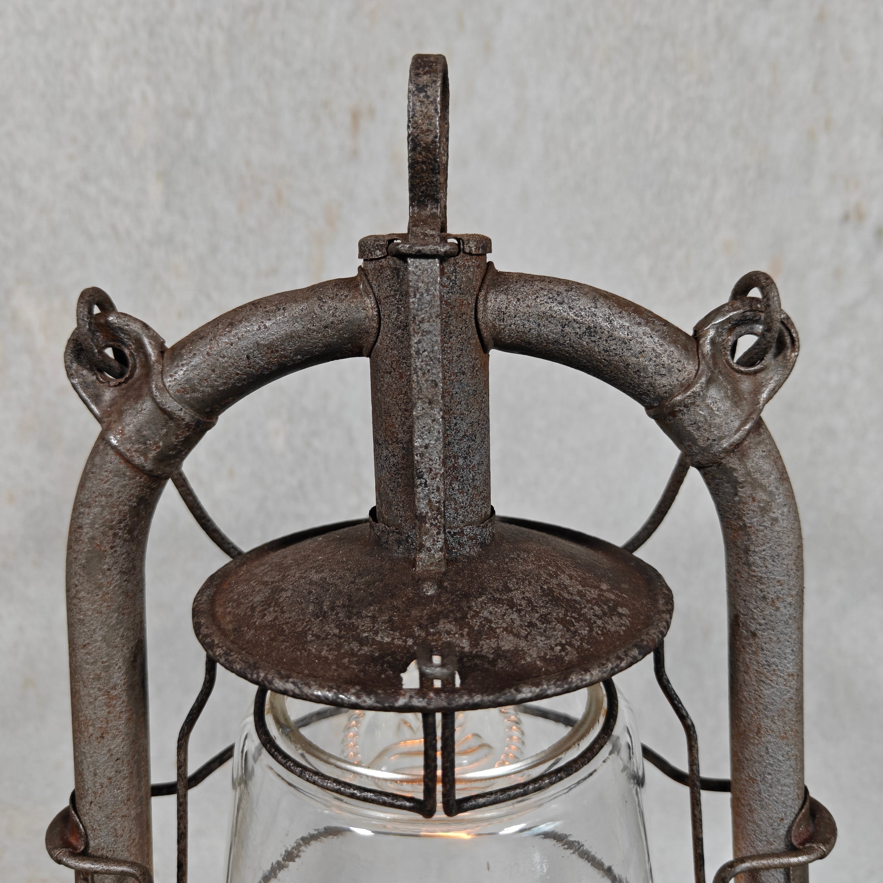 Rare Pre-War Feuerhand 305 Hurricane Lantern – 1930s German Oil Lantern with Original Patina