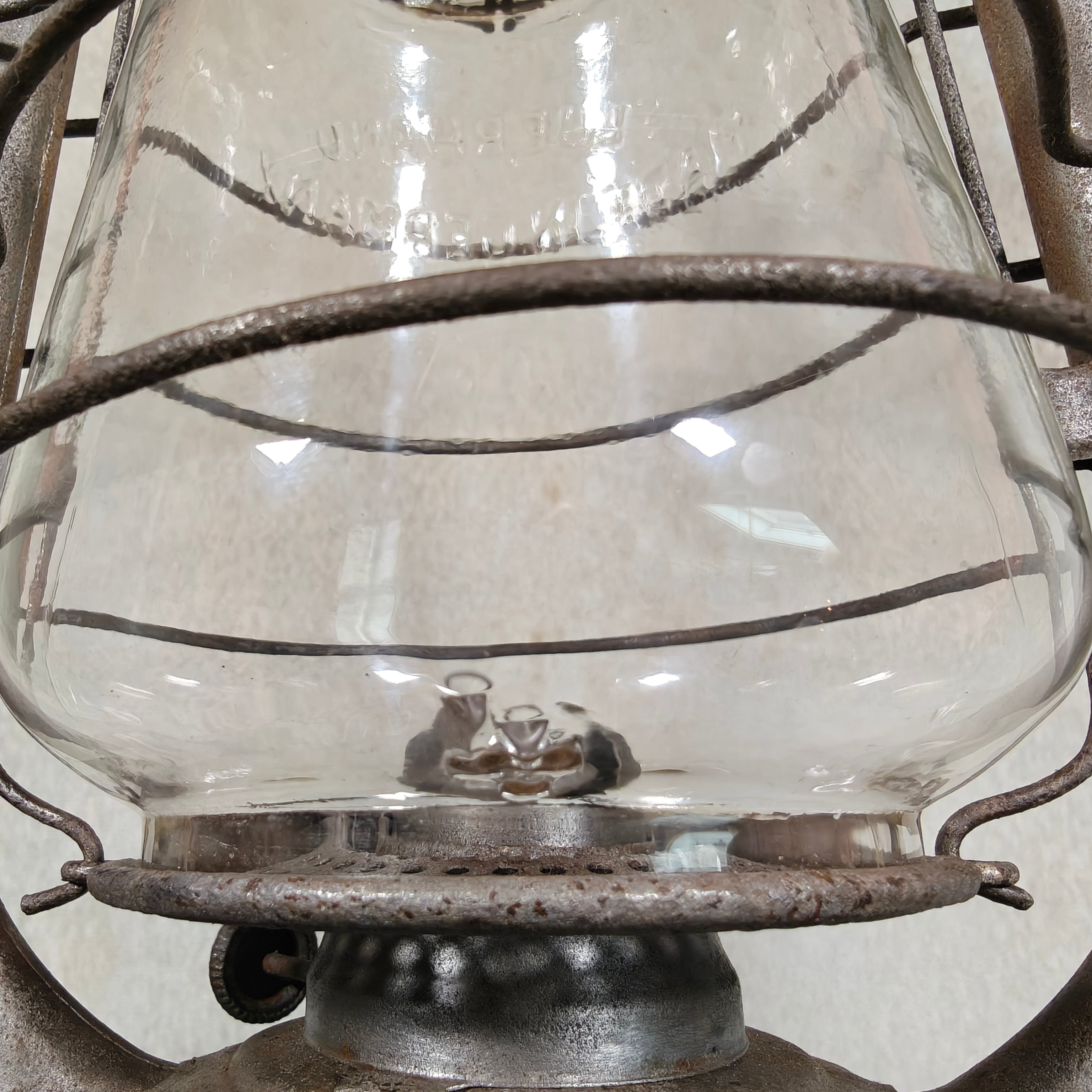 Rare Pre-War Feuerhand 305 Hurricane Lantern – 1930s German Oil Lantern with Original Patina