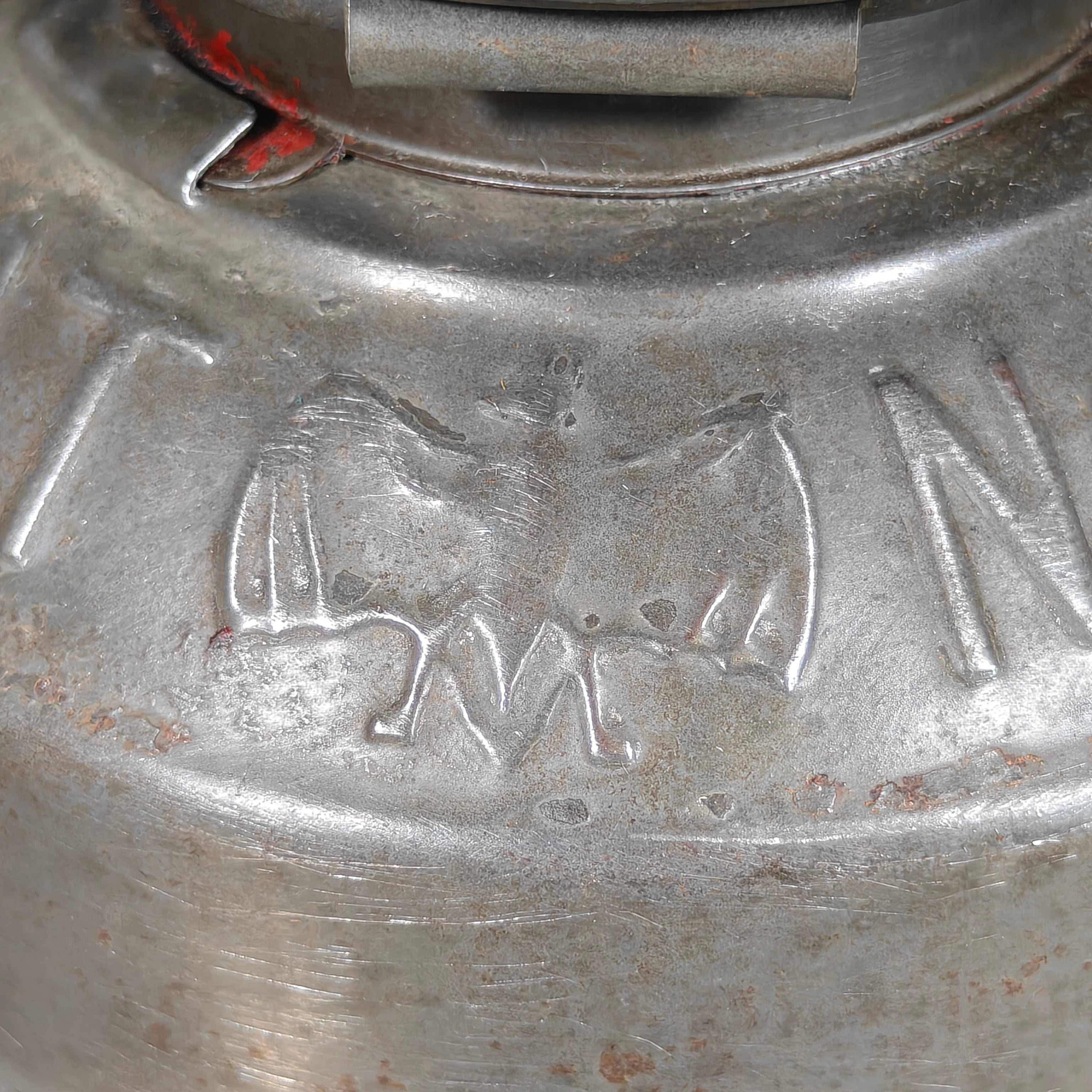 Extremely Rare BAT 200 Red Line Cold Blast Hurricane Lantern – Made in Germany - pre war