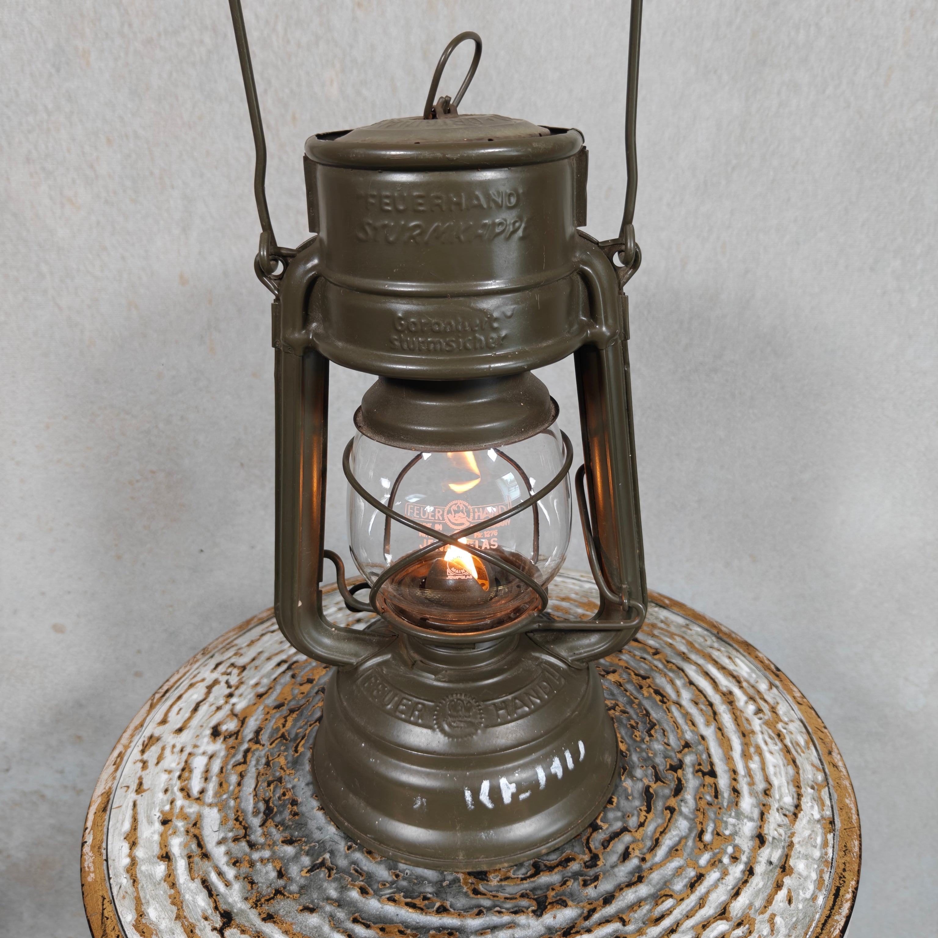 Rare Military Feuerhand 276 Baby Hurricane Lantern – Dutch Army K.L. 78 KERO Model (1978)