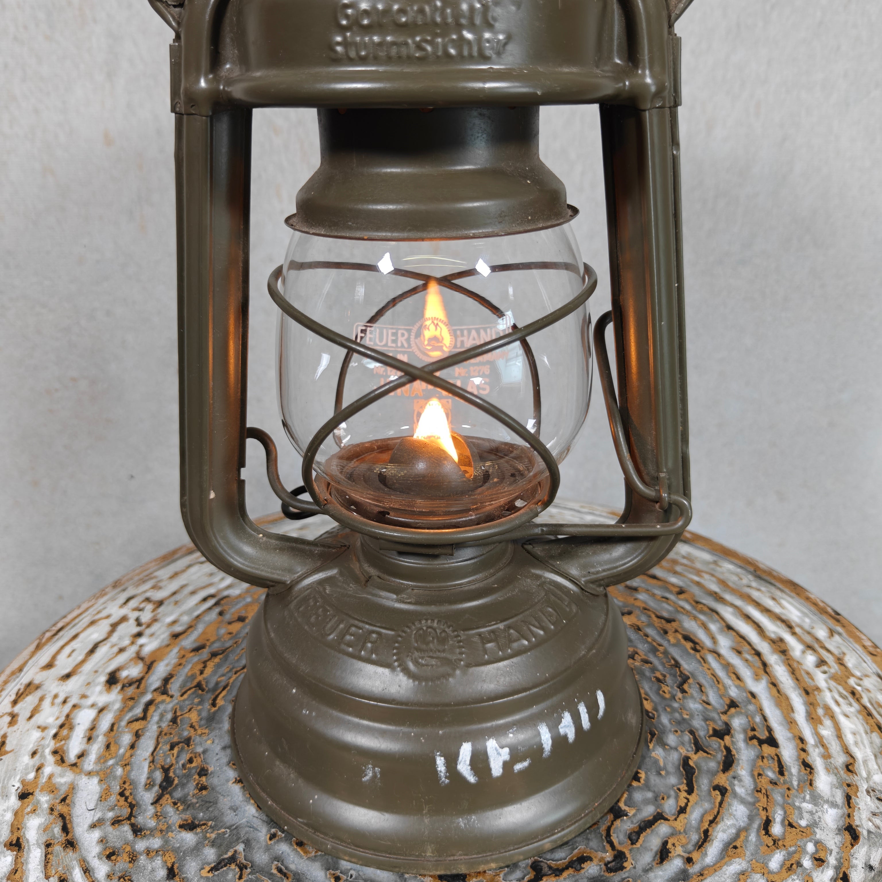 Rare Military Feuerhand 276 Baby Hurricane Lantern – Dutch Army K.L. 78 KERO Model (1978)