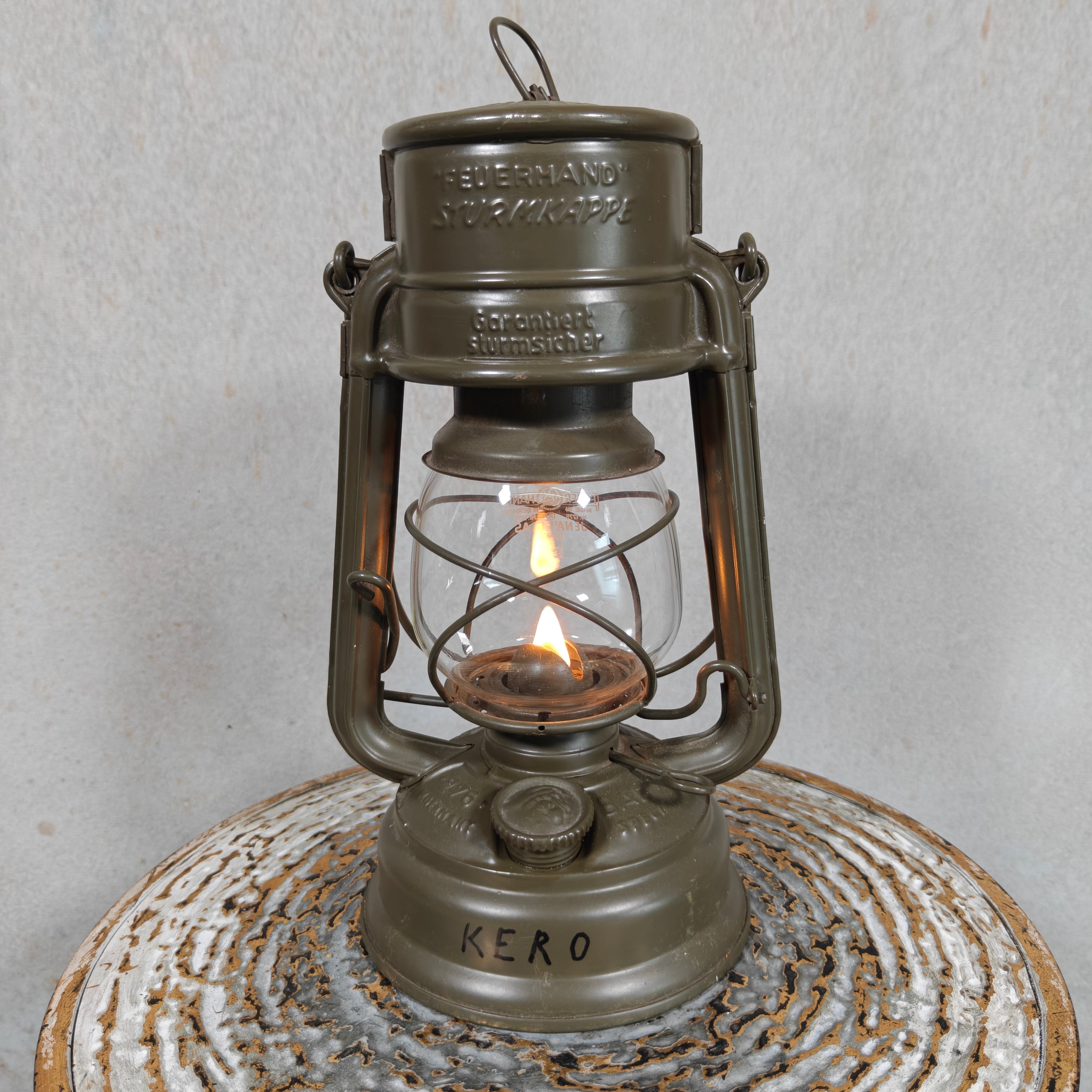 Rare Military Feuerhand 276 Baby Hurricane Lantern – Dutch Army K.L. 78 KERO Model (1978)