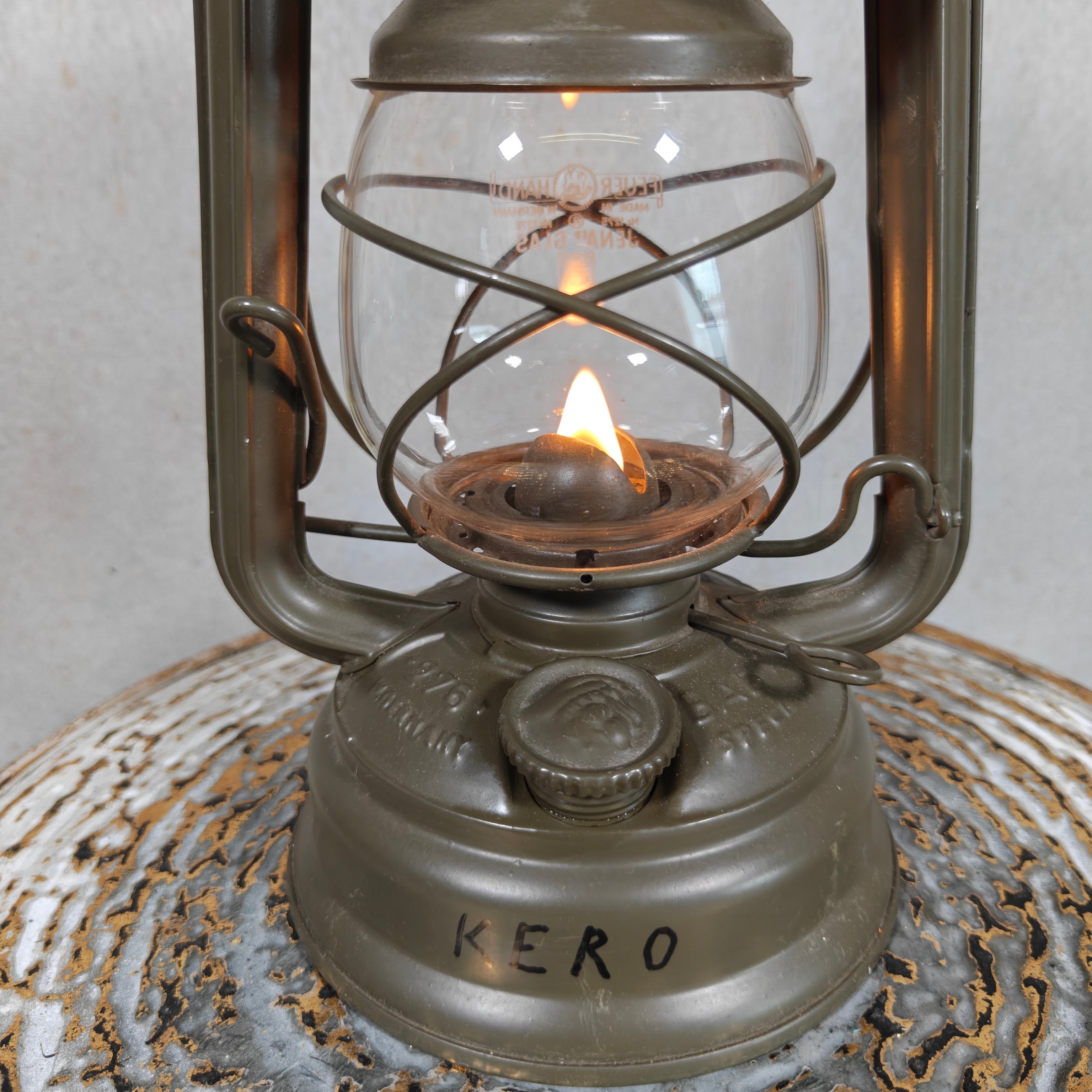 Rare Military Feuerhand 276 Baby Hurricane Lantern – Dutch Army K.L. 78 KERO Model (1978)