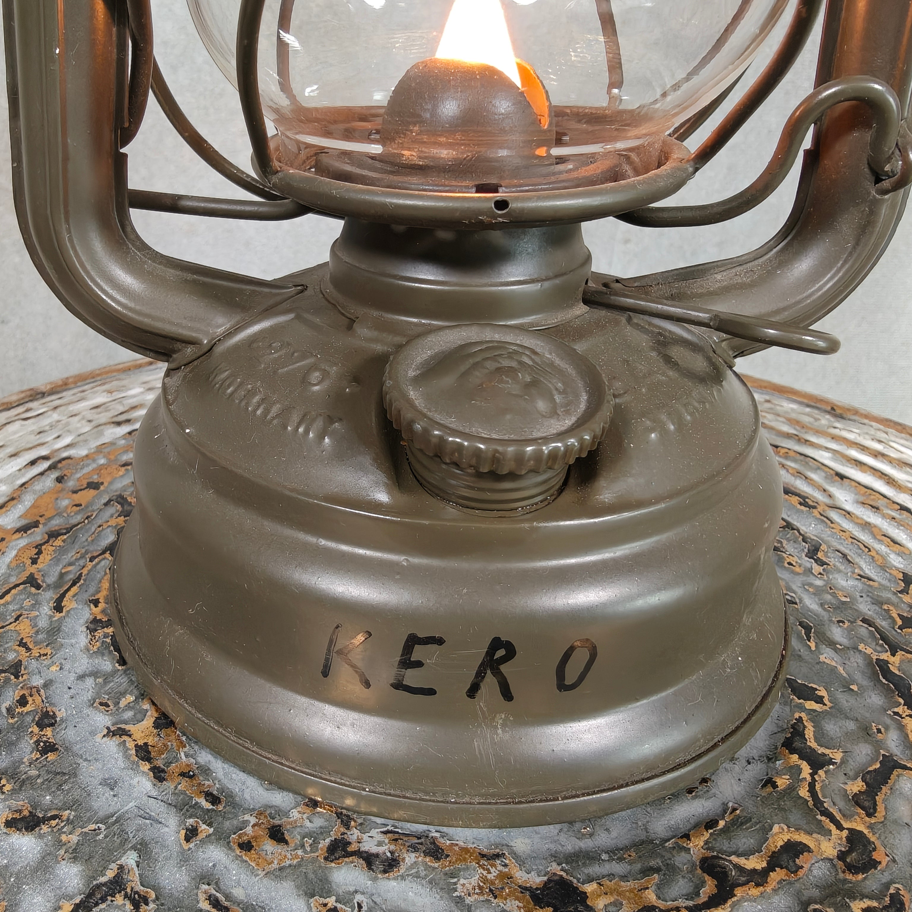 Rare Military Feuerhand 276 Baby Hurricane Lantern – Dutch Army K.L. 78 KERO Model (1978)