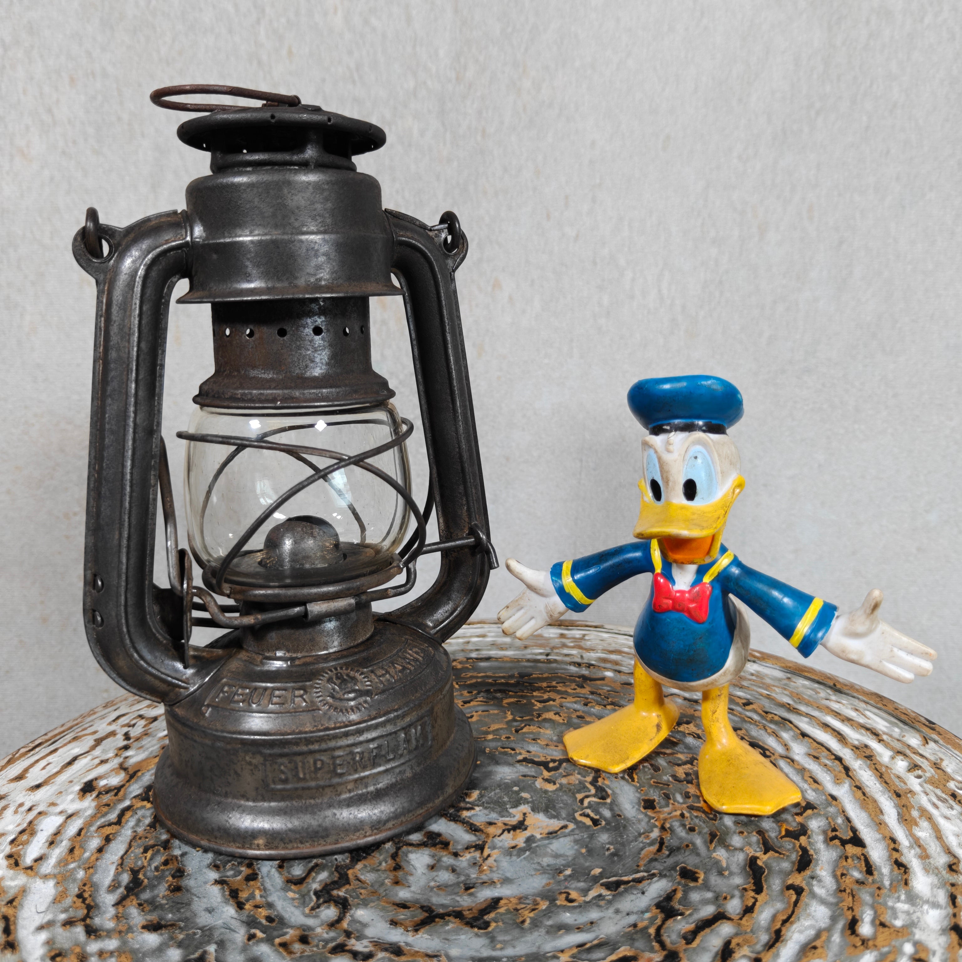 Rare Pre-War Feuerhand 175 Superflam Hurricane Lantern – 1930s French Export Model