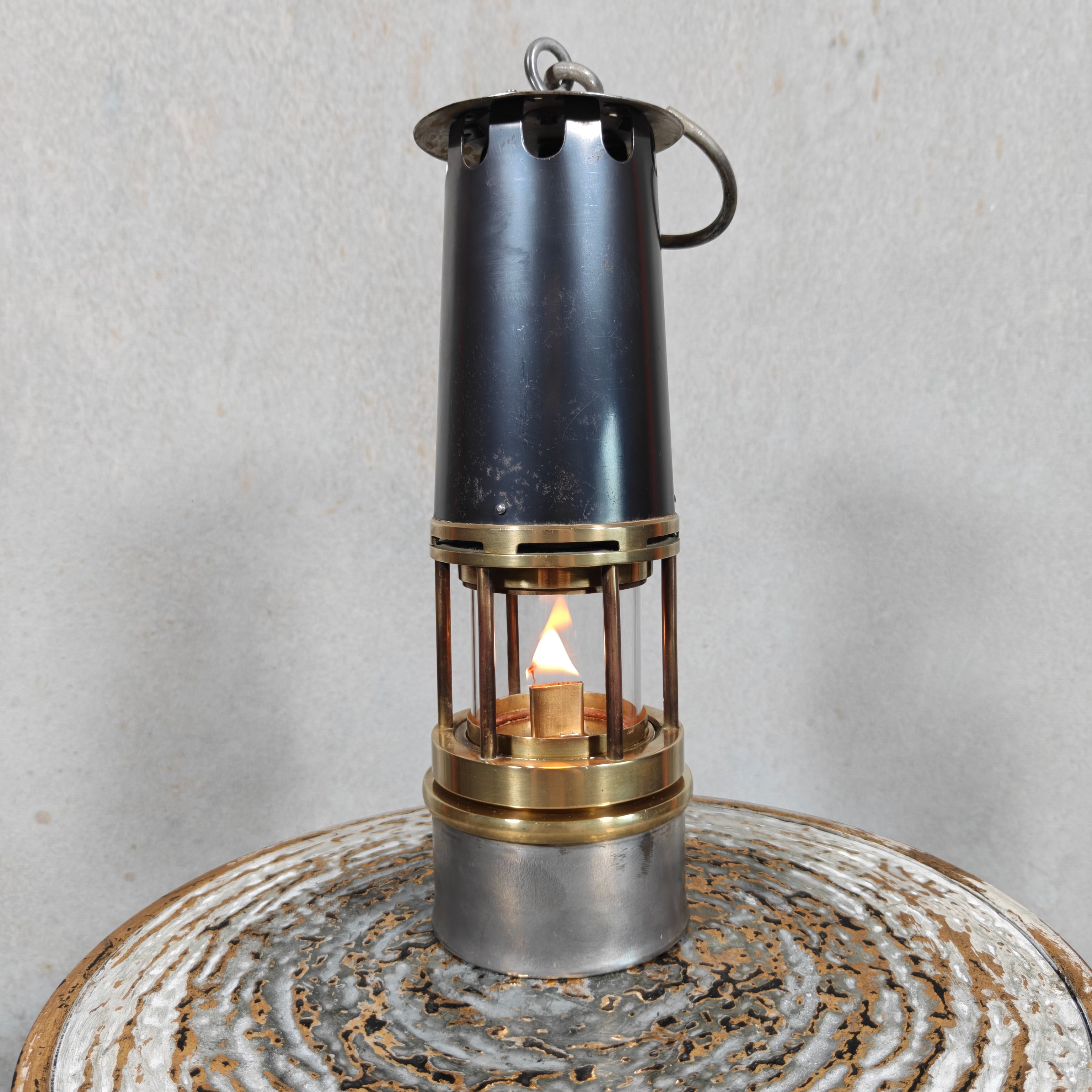 Vintage Miner’s Lamp – Decorative Retirement Gift Oil Lamp circa 1960–1980