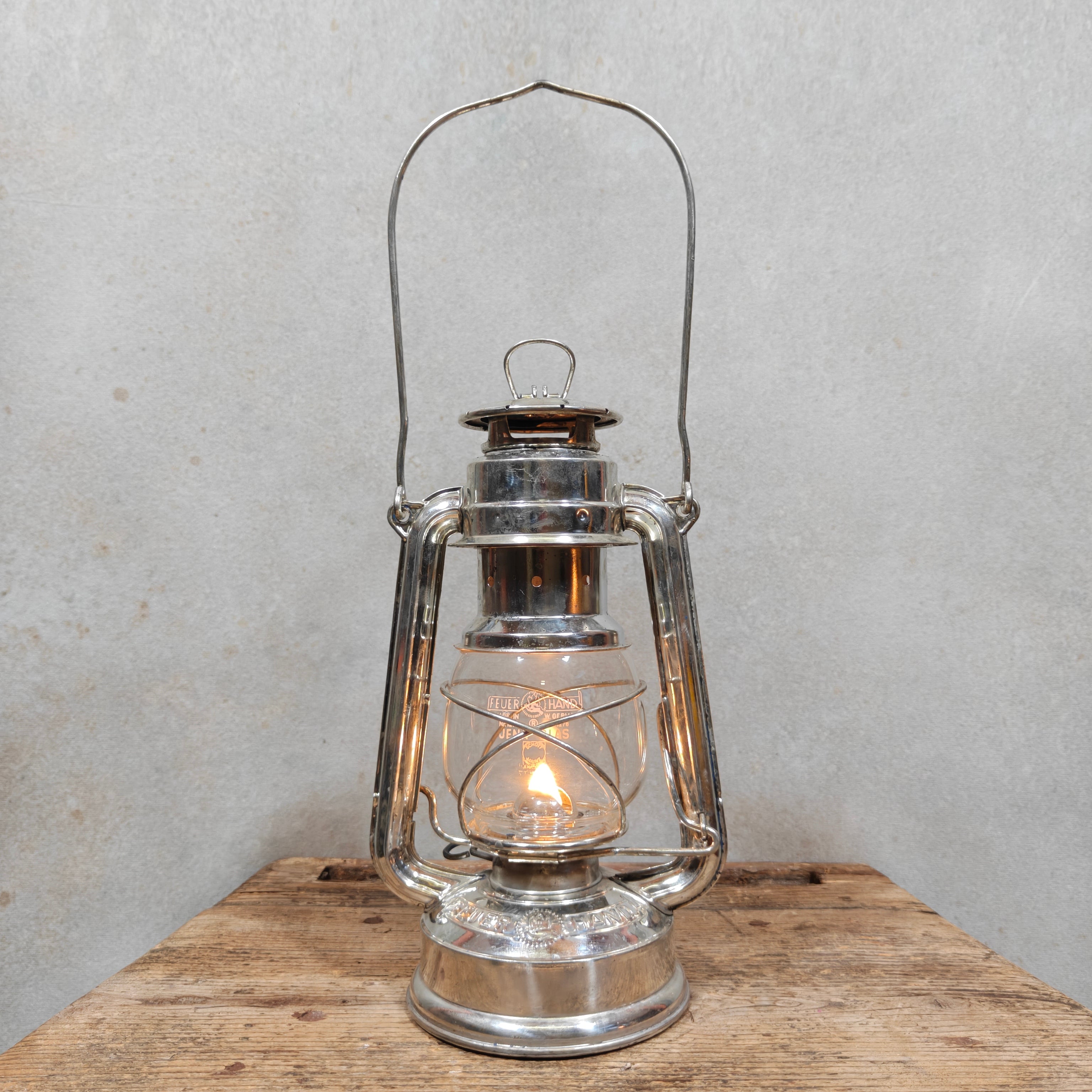 Feuerhand 275 Storm Lantern – Western Germany – In Working Order, Original Marked Globe