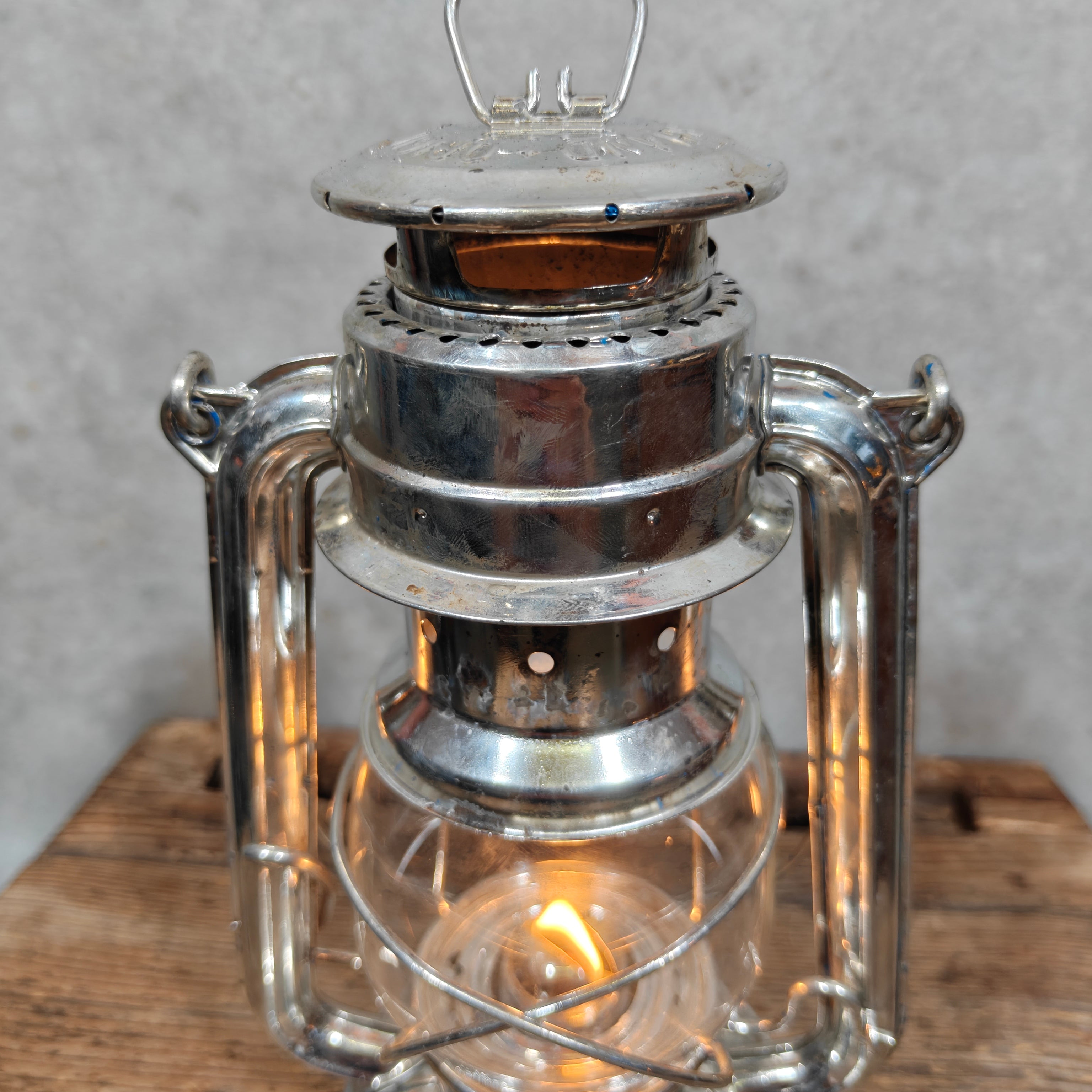 Feuerhand 275 Storm Lantern – Western Germany – In Working Order, Original Marked Globe