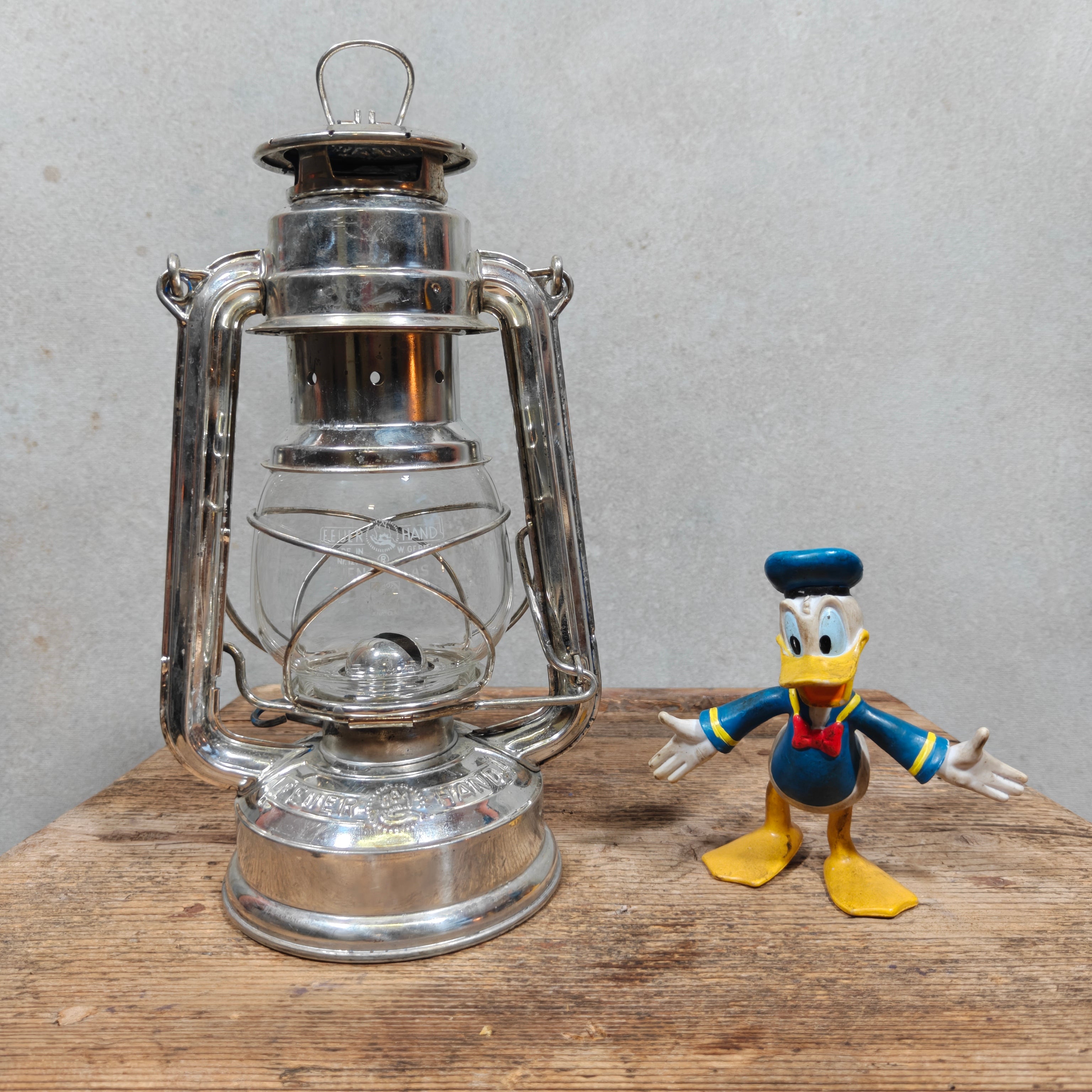 Feuerhand 275 Storm Lantern – Western Germany – In Working Order, Original Marked Globe